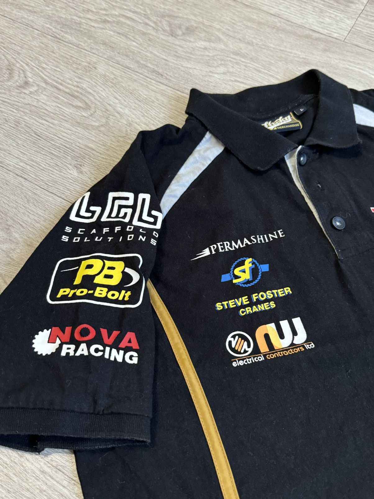 Vintage 🔷Vintage Peter Hickman Iron Maiden Trooper Polo T-shirt 90s🔷 Size US L / EU 52-54 / 3 - 3 Thumbnail