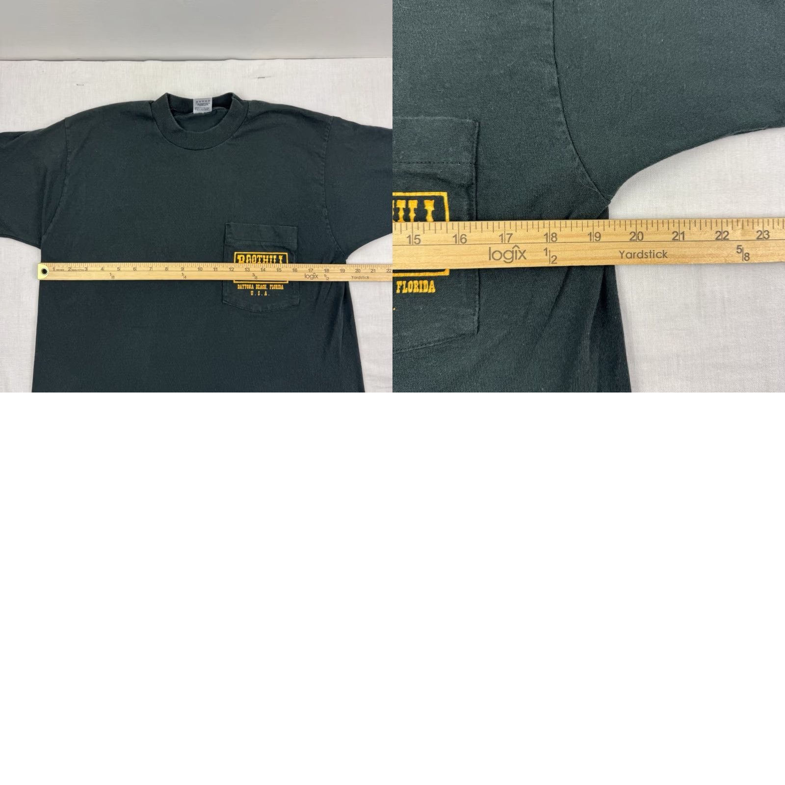 Fruit Of The Loom VINTAGE Boothill Saloon T Shirt Adult Medium 20th Anniversary Biker Bar 1994 USA Shirt Mens Black 90s USA Size US M / EU 48-50 / 2 - 8 Thumbnail