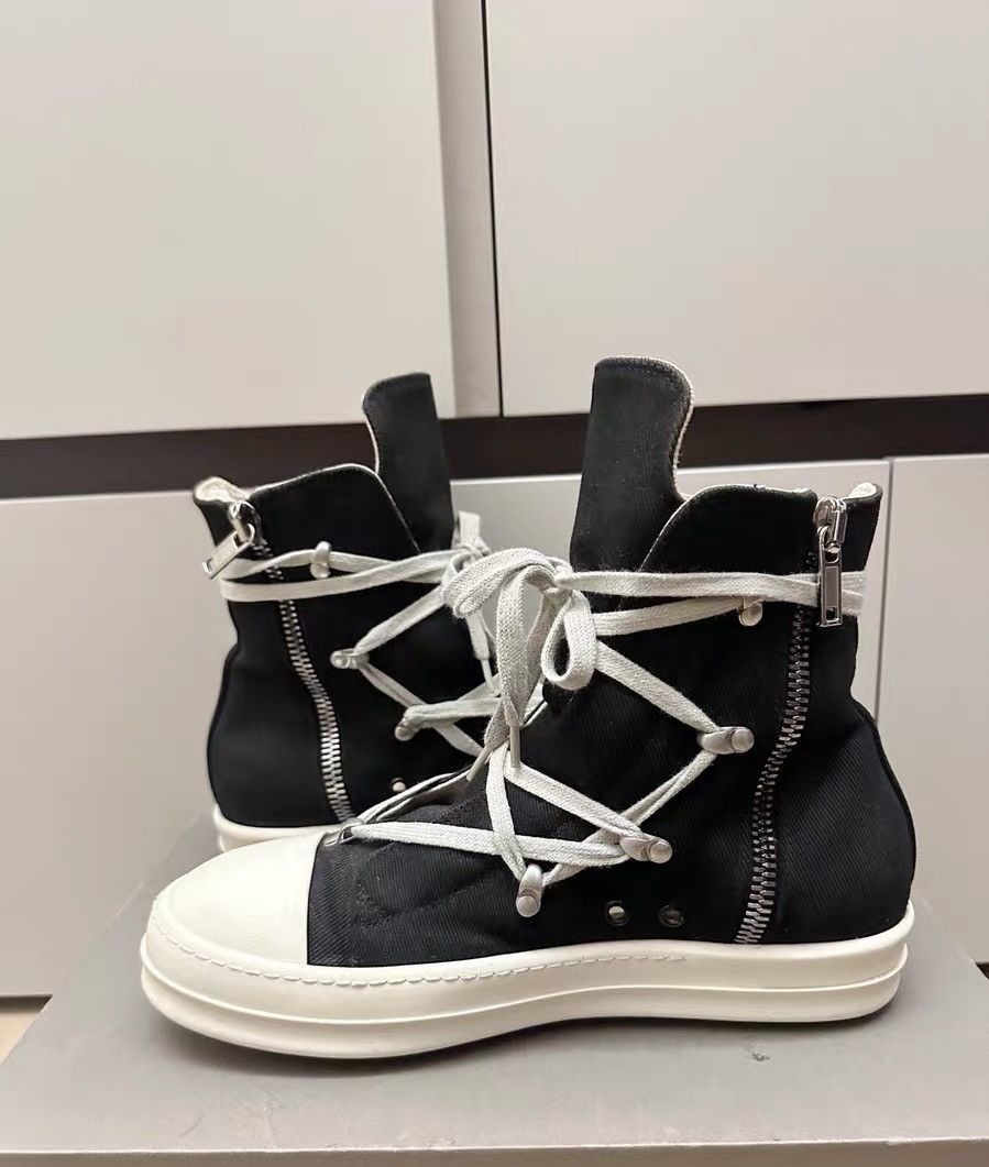 Rick Owens Rick Owens DRKSHDW High-Top Canvas Multi-Lace Size US 7 / EU 40 - 5 Thumbnail