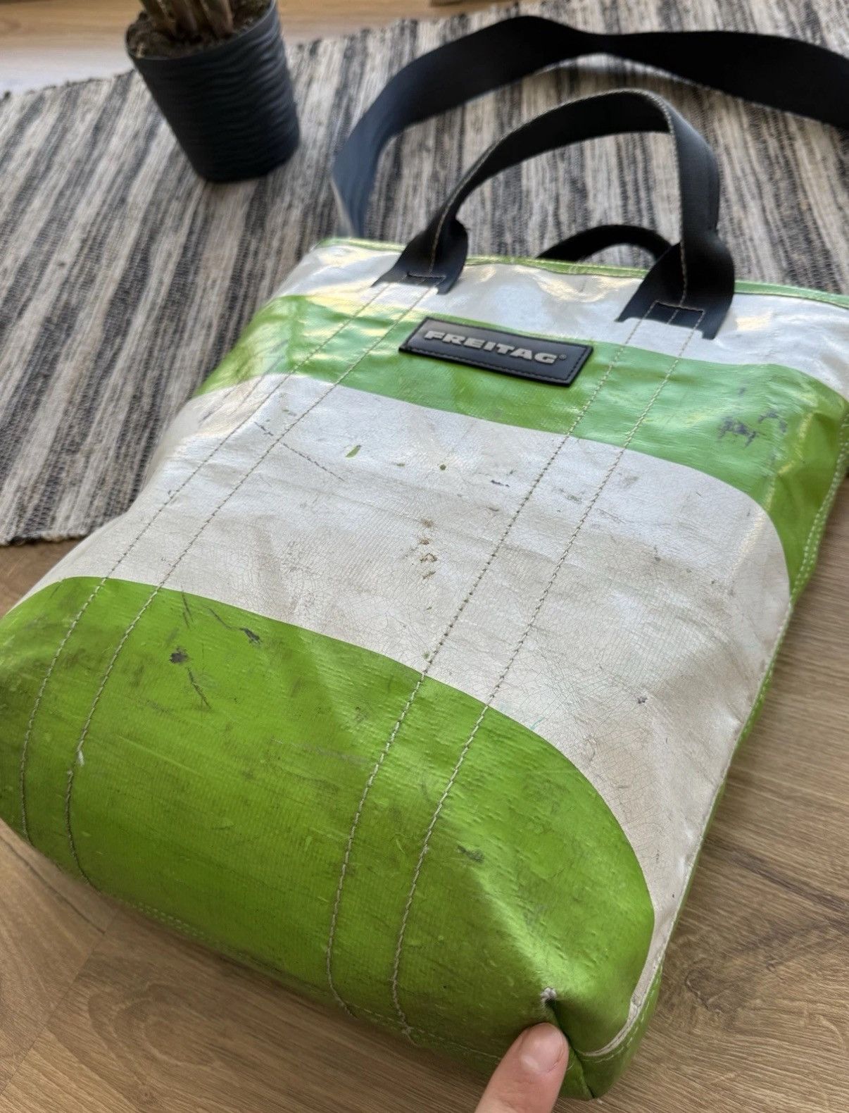 Freitag Freitag Handbag F203 Vintage Green Crossbody Shoulder Bag Size ONE SIZE - 6 Thumbnail