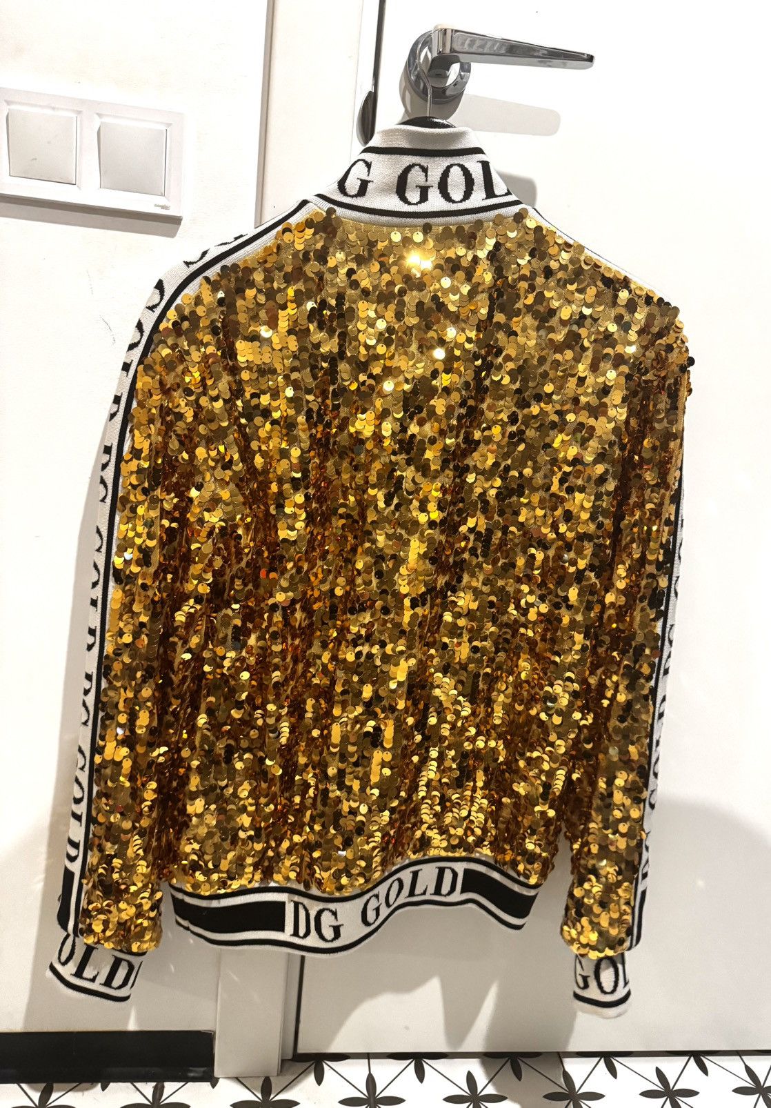 Dolce & Gabbana Dolce & Gabbana Gold Sequin Jacket Size M / US 6-8 / IT 42-44 - 3 Thumbnail
