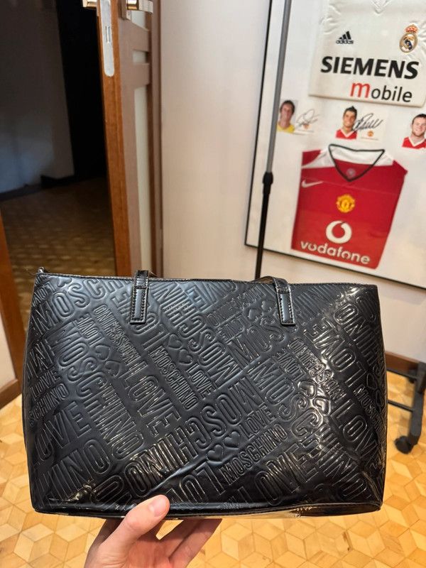 Love Moschino Love Moschino Spellout Pattern Black Handle Bag Size ONE SIZE - 2 Thumbnail