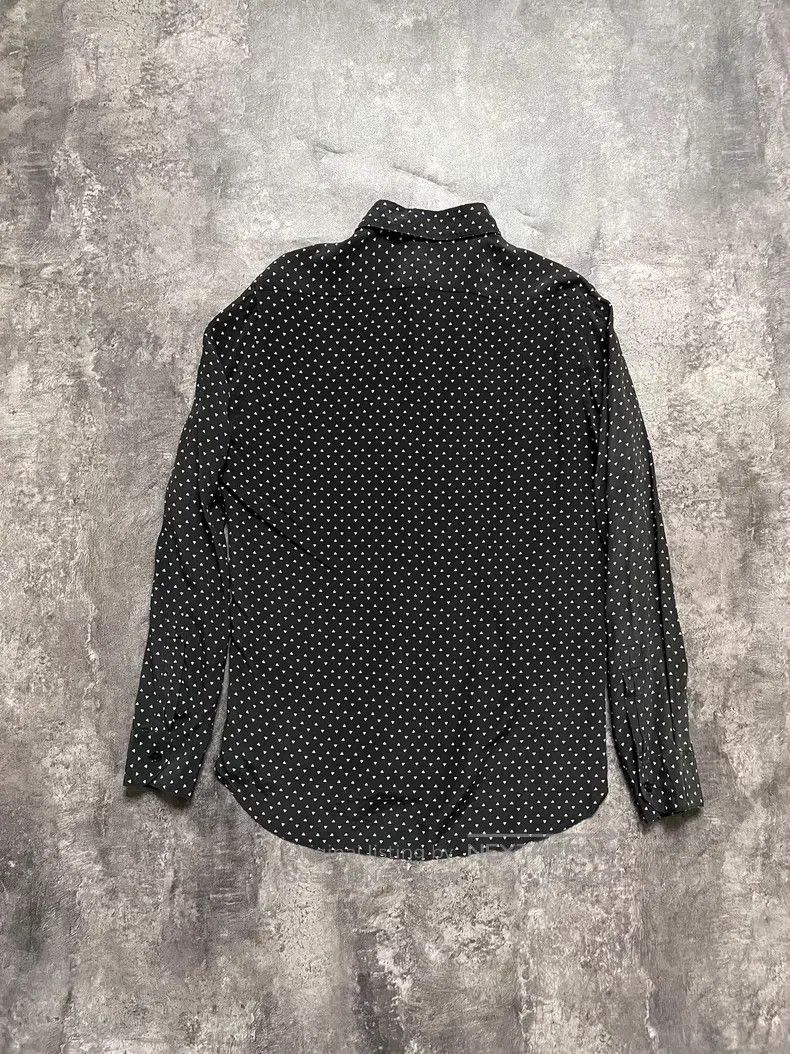 Saint Laurent Paris Saint Laurent Paris All-Over Triangle Printed Silk Shirt Size US XXS / EU 40 - 5 Thumbnail