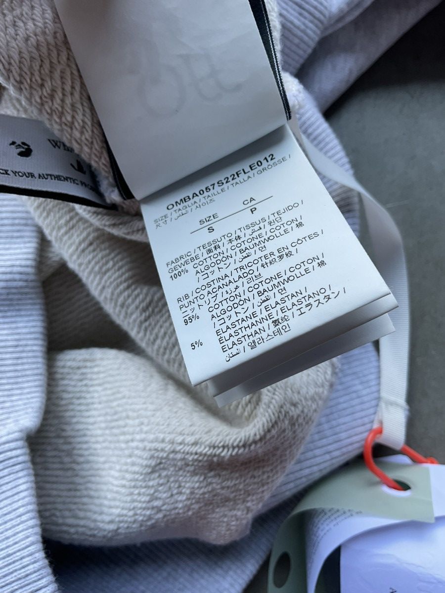 Off-White Off-White Graffiti Slim Crewneck Melange Grey Size US S / EU 44-46 / 1 - 7 Thumbnail