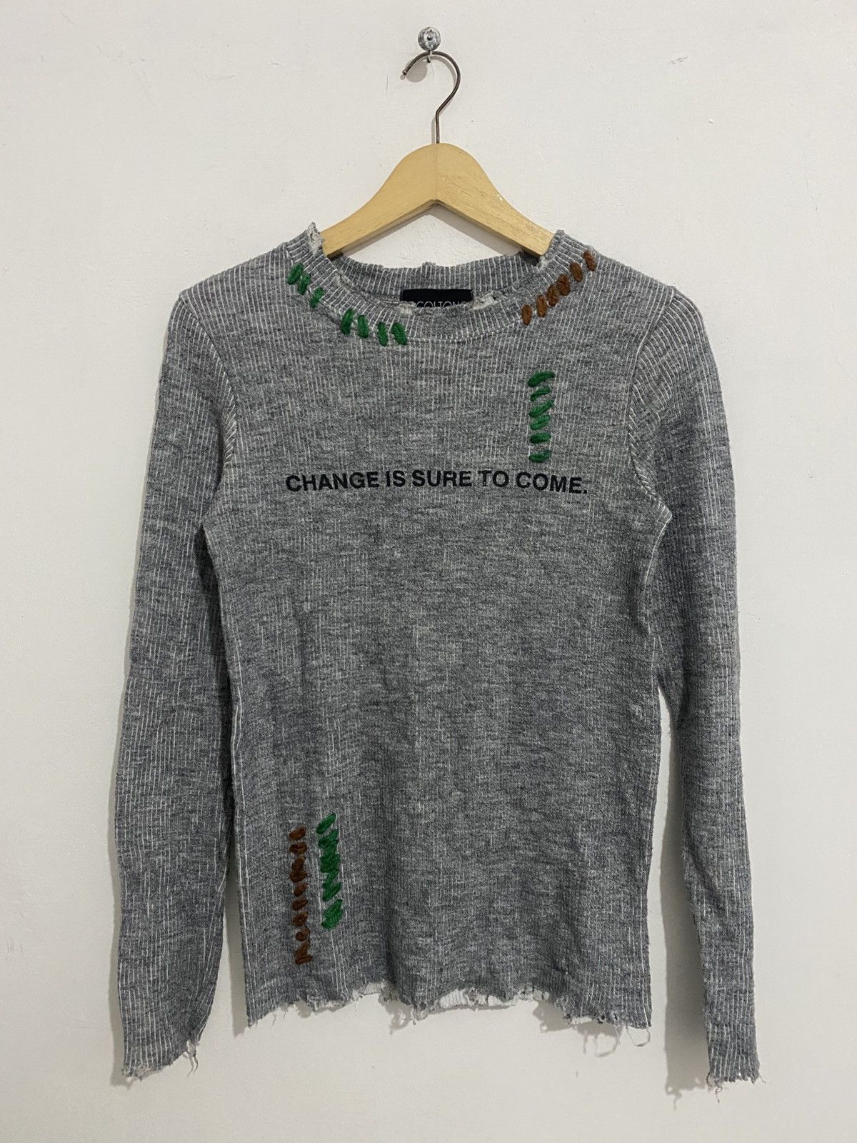 If Six Was Nine Ccoltong japanese distressed knitwear isseymiyake styled Size US S / EU 44-46 / 1 - 1 Thumbnail