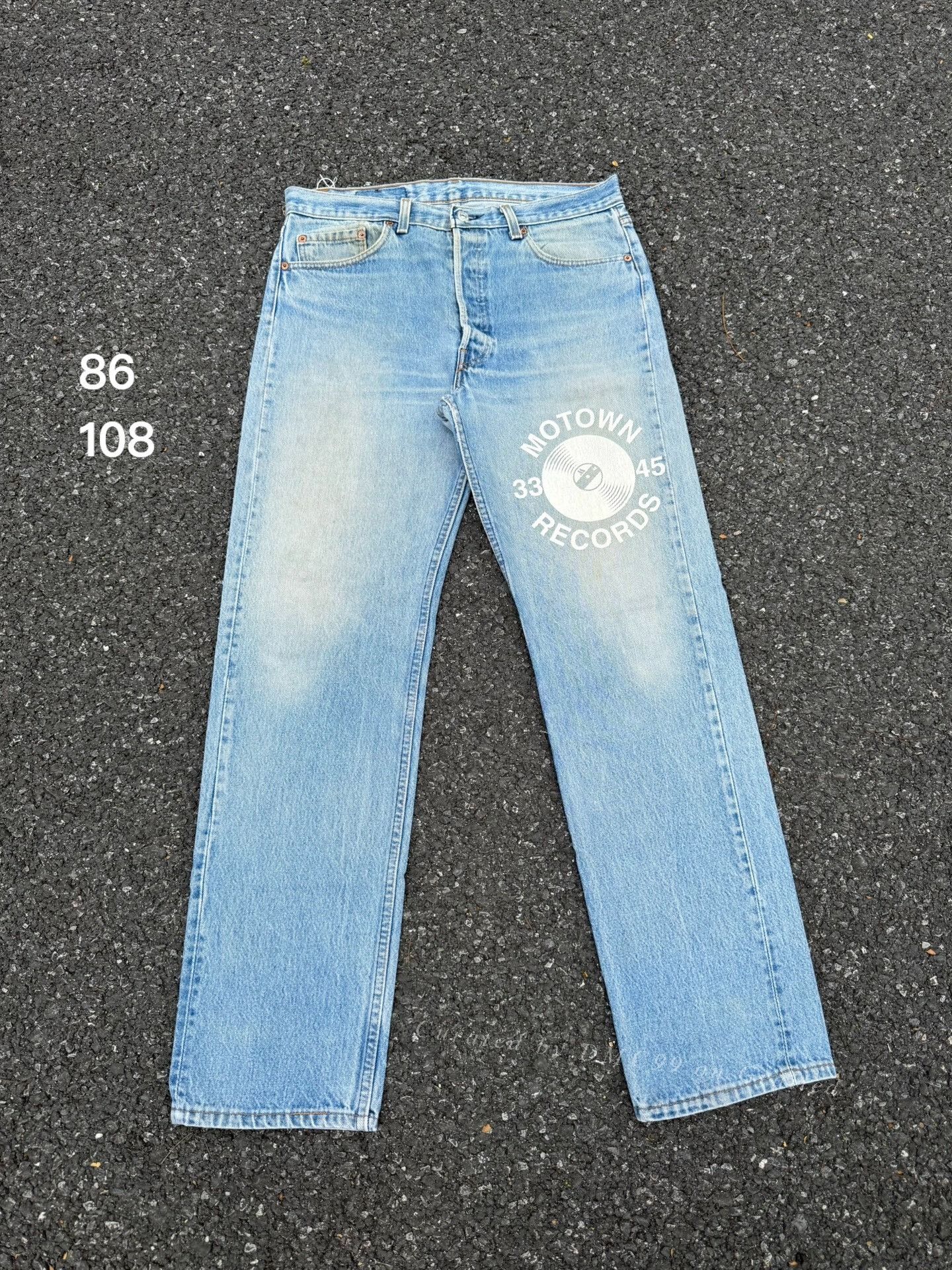 Vintage Vintage Levi's 501 90s Washed Blue Jeans Size US 34 / EU 50 - 1 Thumbnail