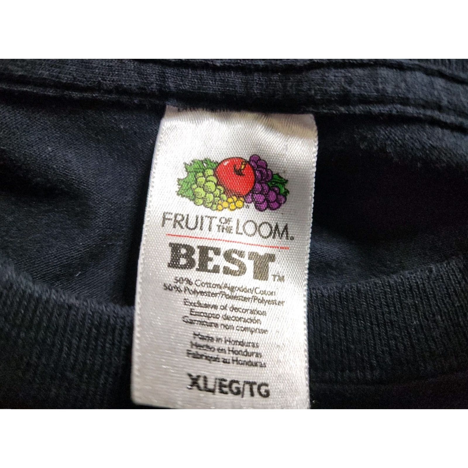 Fruit Of The Loom VINTAGE Crazy Bout Crawfish Cajun Cafe T Shirt Breaux Bridge LA Mens XL Black 90s Funny Brand: Fruit of the Loom Size US XL / EU 56 / 4 - 5 Thumbnail