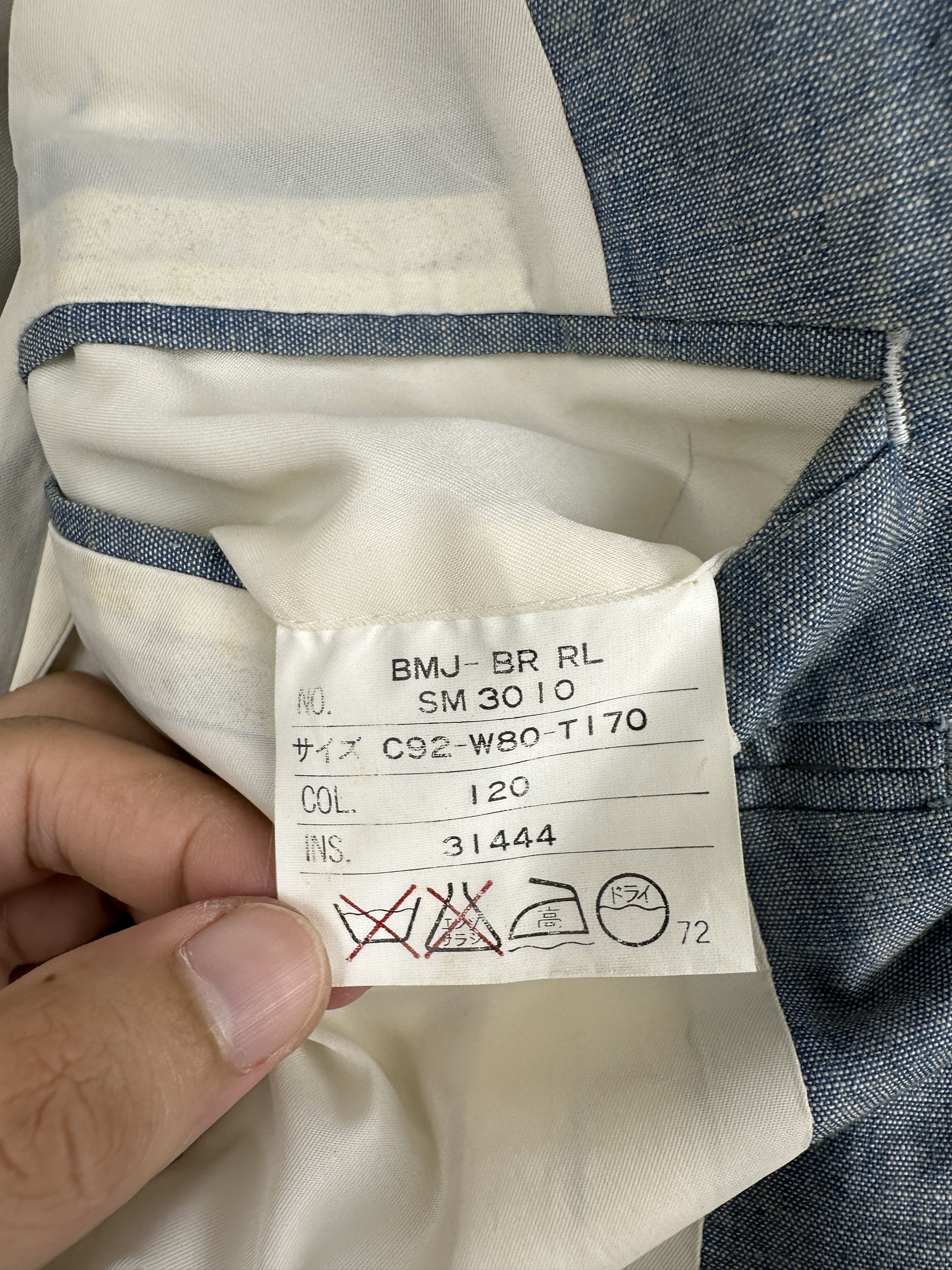 Polo Ralph Lauren Vintage Polo Ralph Lauren Linen Blazer Jacket Blue Size US S / EU 44-46 / 1 - 8 Thumbnail