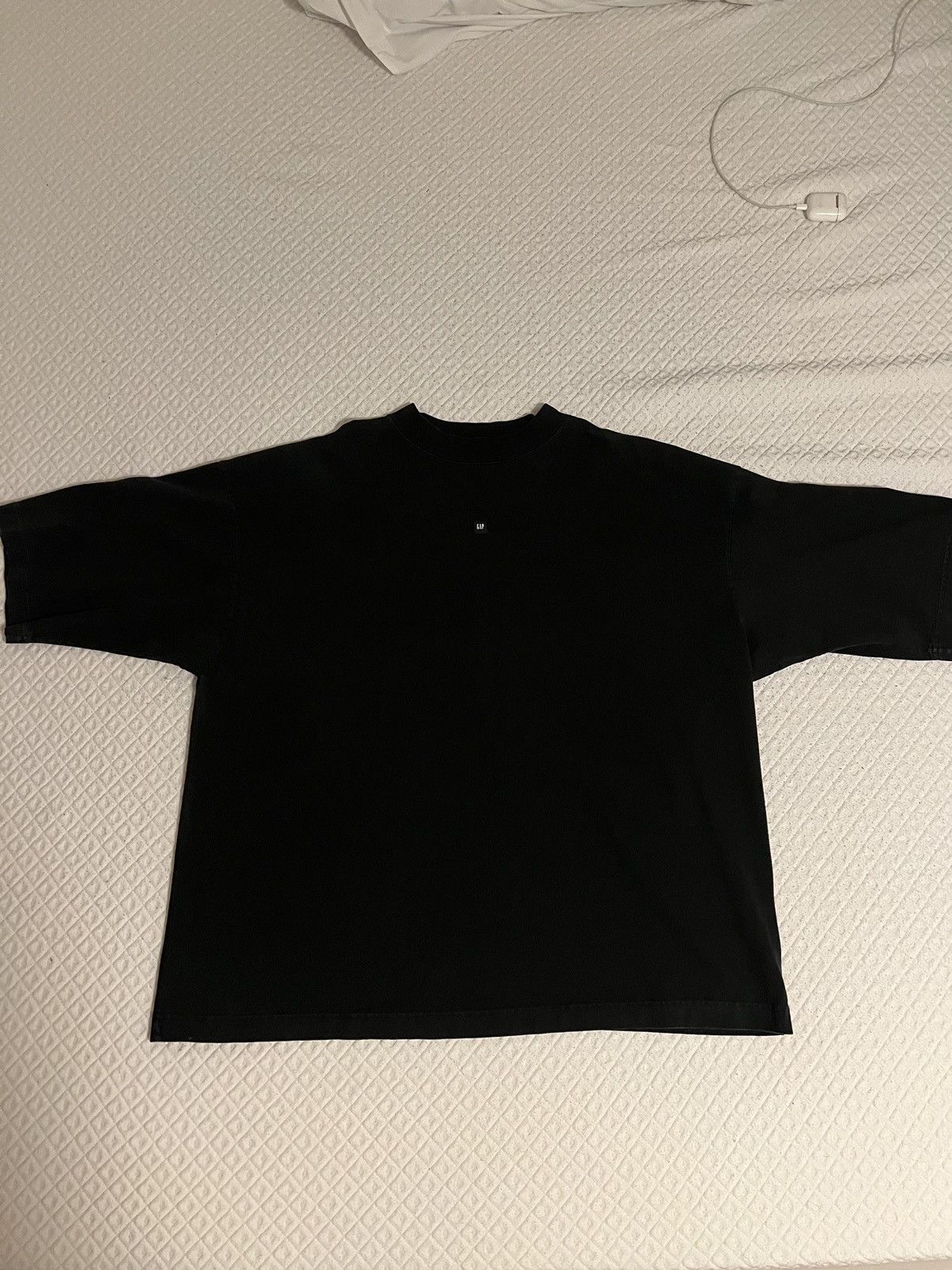 image of Yeezy Gap Balenciaga 3/4 Tee in Black, Men's (Size Small)