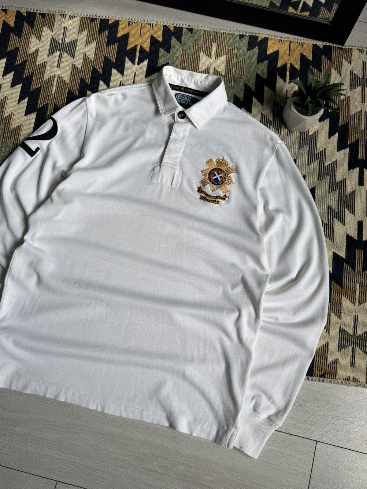 Polo Ralph Lauren Vintage Polo Ralph Lauren Black Watch Rugby Longsleve Size US M / EU 48-50 / 2 - 4 Thumbnail