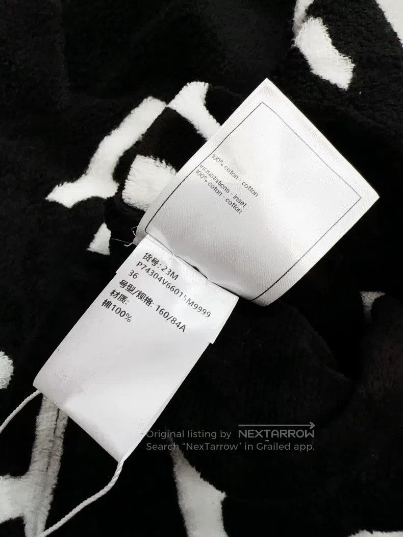 Chanel Chanel Black and white letter towel fabric short-sleeved t Size XS / US 0-2 / IT 36-38 - 6 Thumbnail