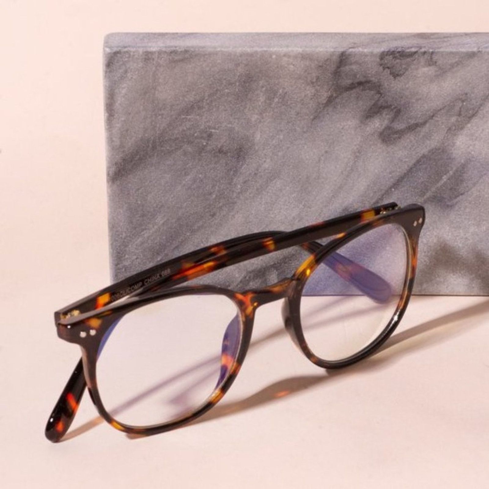 Other Ezra Tortoise Brown Computer Blue Light Glasses Size ONE SIZE - 4 Thumbnail