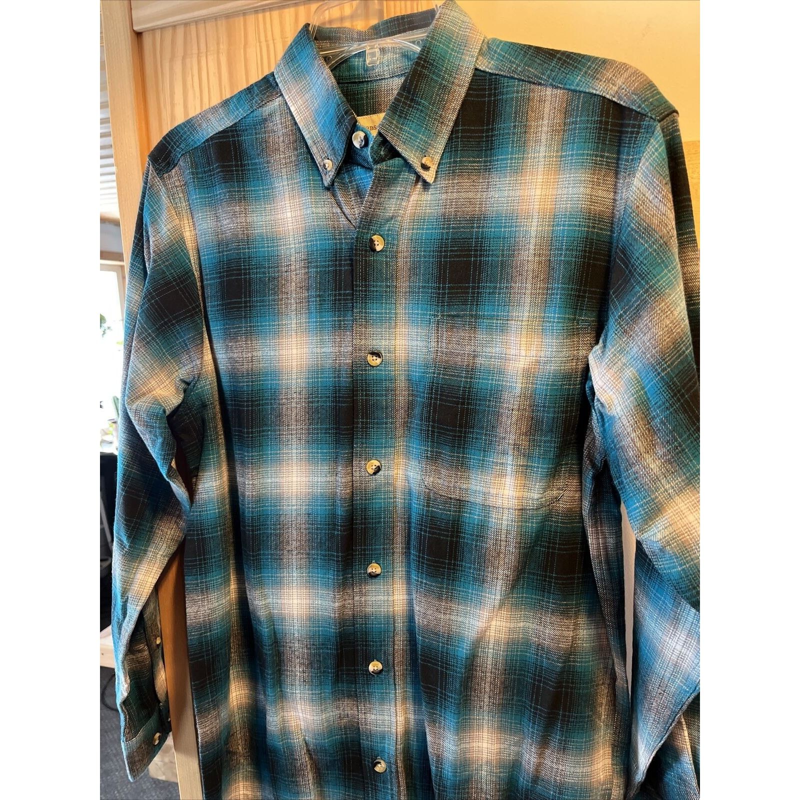Other Hobbs Creek Mens S Blue Plaid LS Button Cotton Flannel Shirt Size US S / EU 44-46 / 1 - 12 Thumbnail