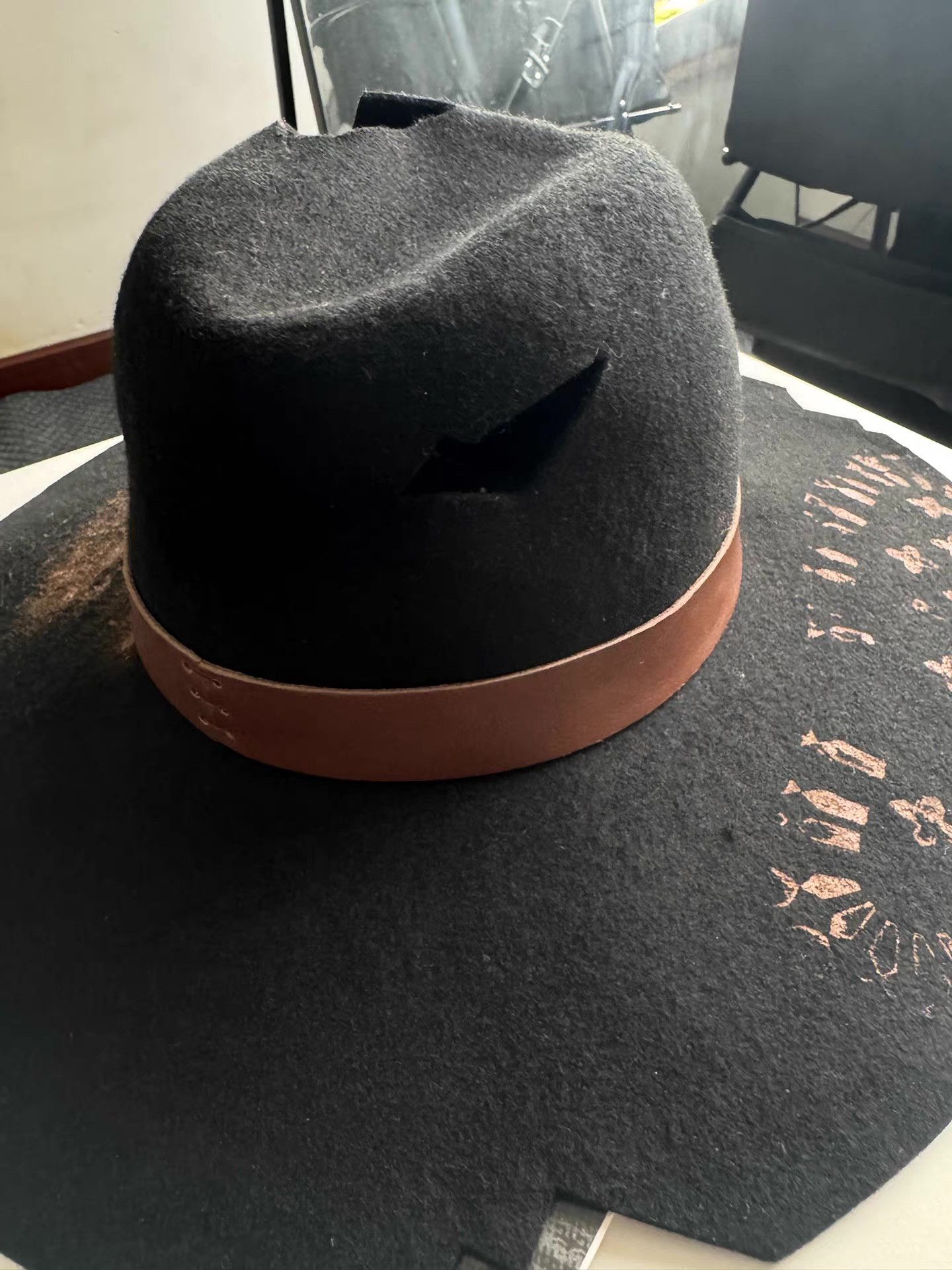Vivienne Westwood Vivienne Westwood Distressed Wool Hat Q17 Size ONE SIZE - 9 Thumbnail