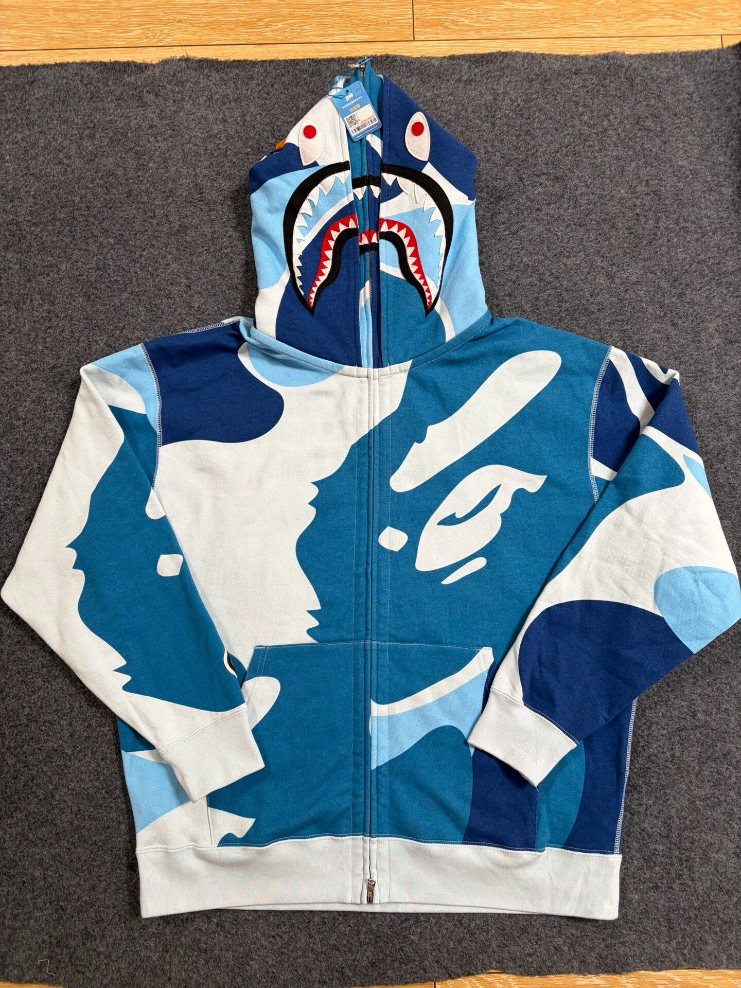 Bape Bape Multi Shark Sweatshirt Pullover Size US XL / EU 56 / 4 - 1 Thumbnail