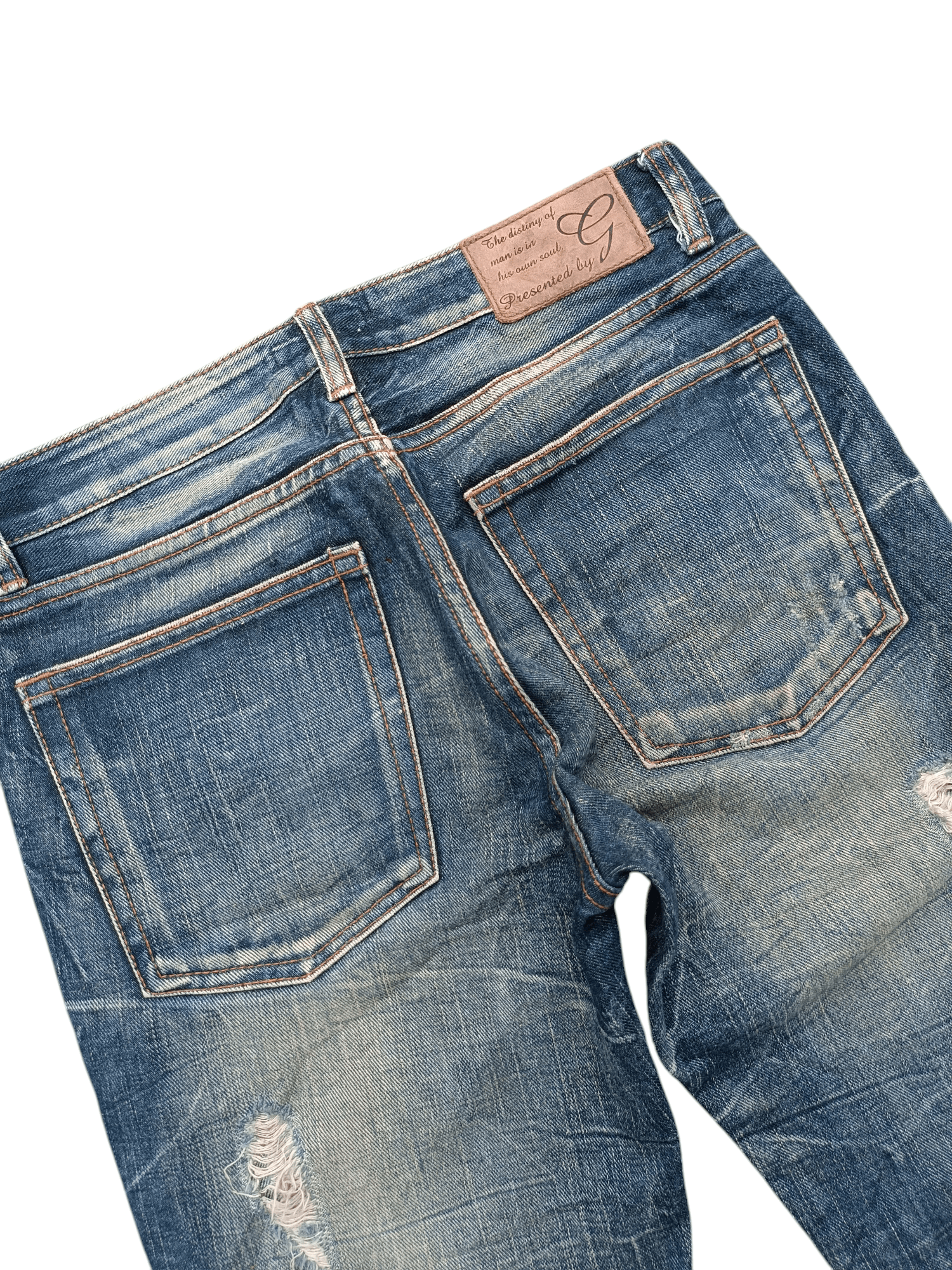 Japanese Brand Flared Bootcut Distressed Whiskers Japanese Brand GOA Denim Size US 30 / EU 46 - 16 Thumbnail