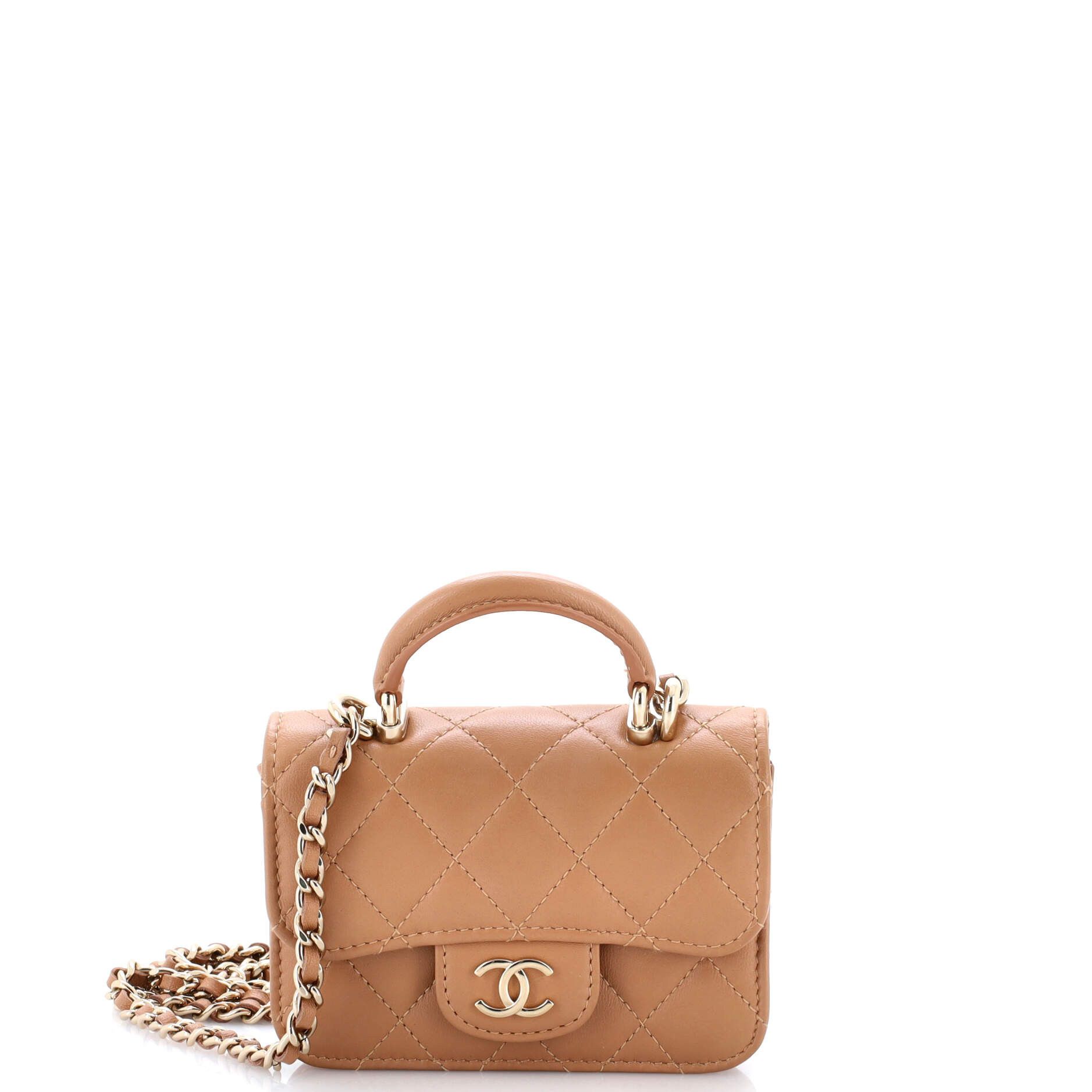 Chanel Top Handle Flap Coin Purse with Chain Size ONE SIZE - 1 Thumbnail