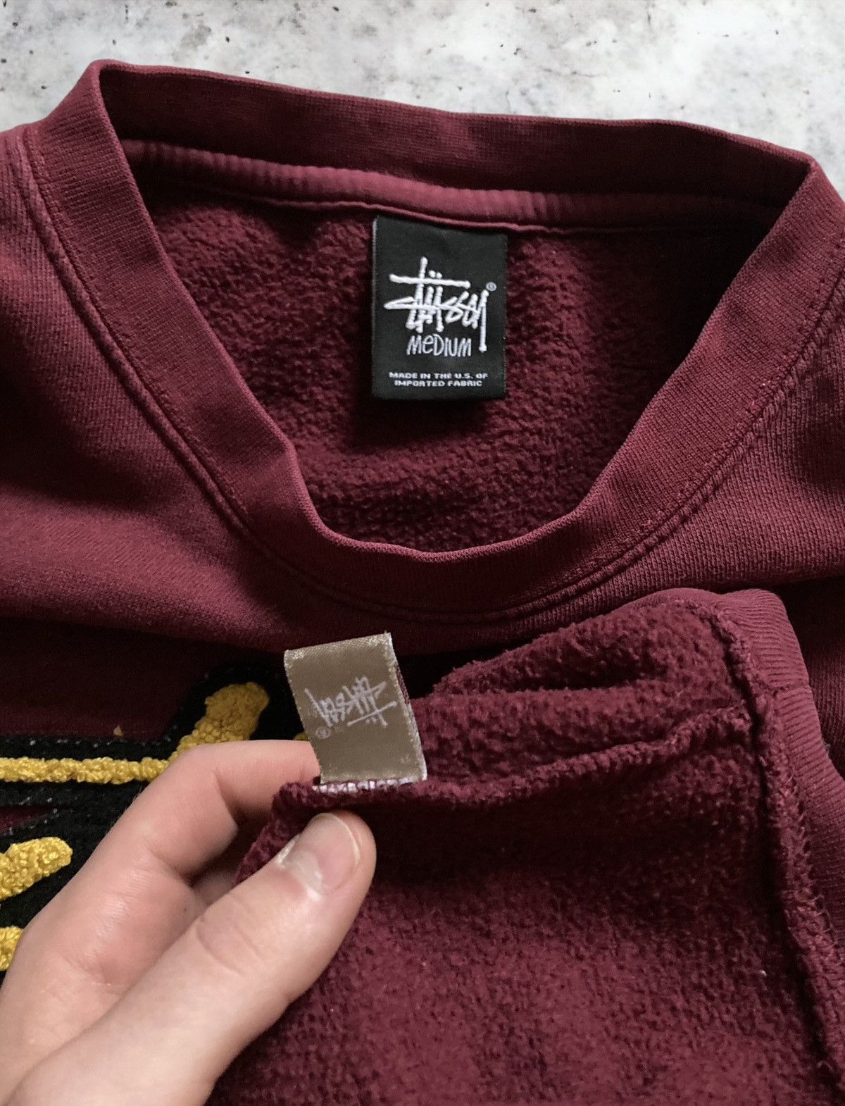 Stussy × Vintage RARE Stussy Big logo crewneck sweatshirt M Vintage y2k Size US M / EU 48-50 / 2 - 5 Thumbnail