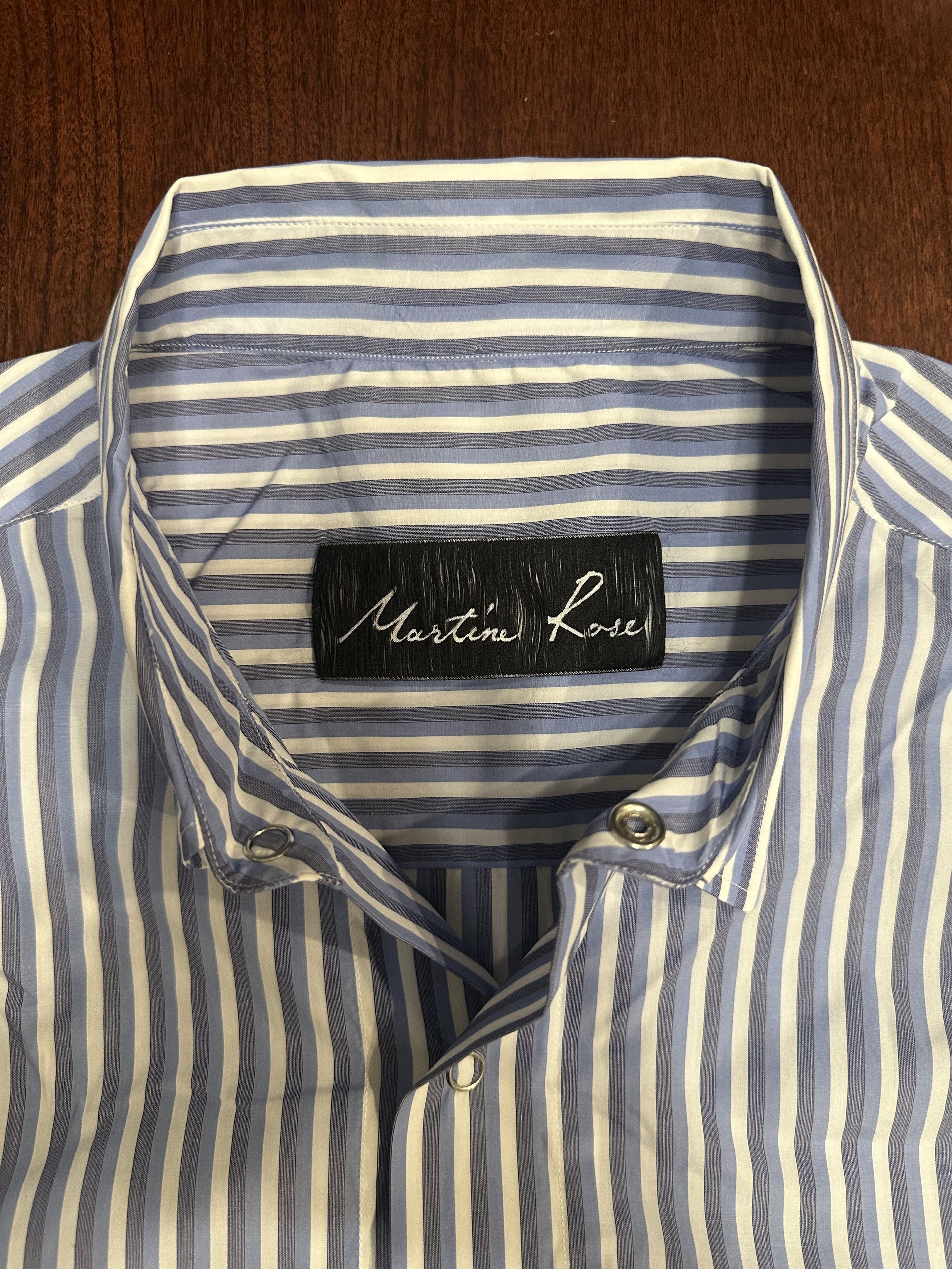 Martine Rose Striped Shock Cord Shirt Size US M / EU 48-50 / 2 - 6 Thumbnail