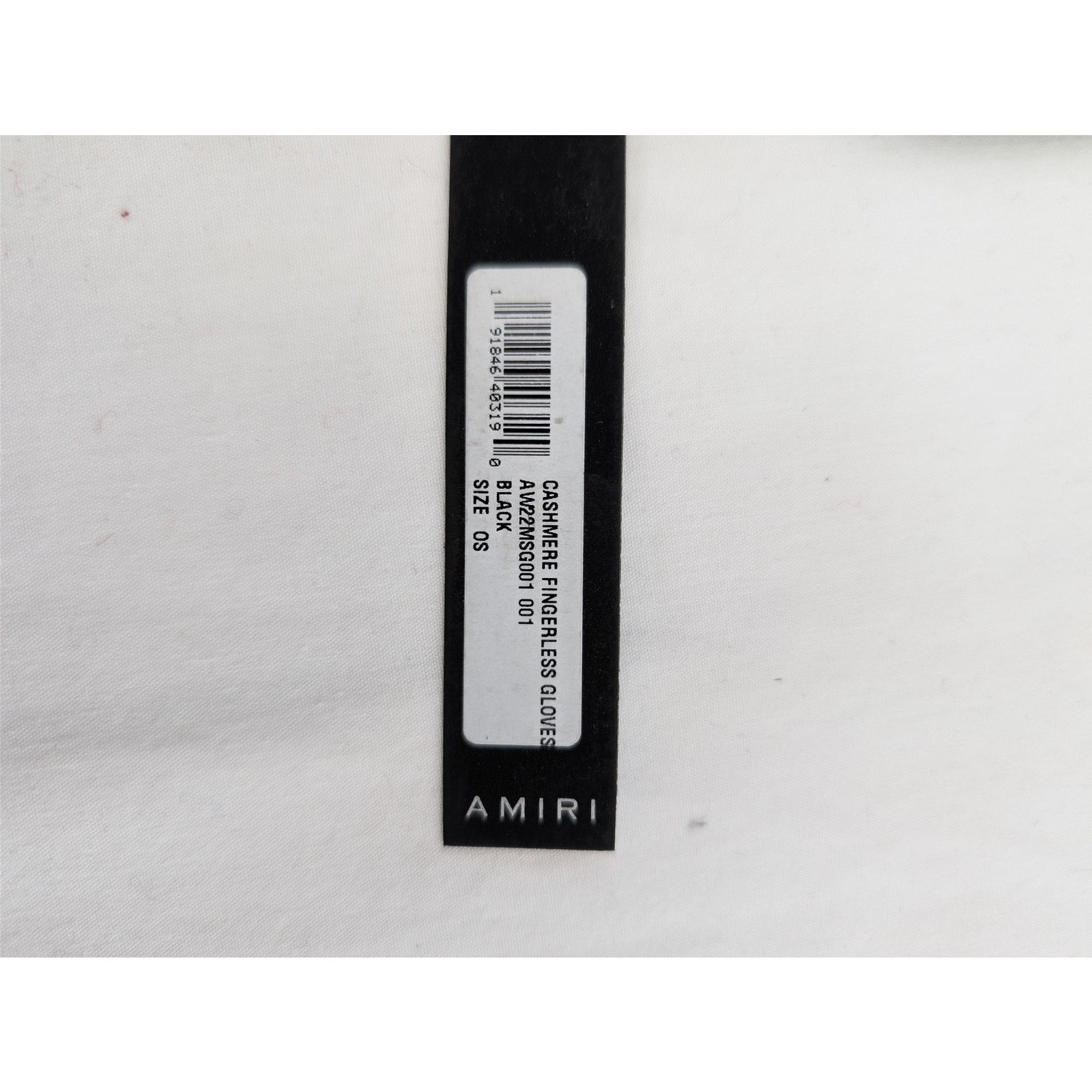 Amiri o1rshd1 Q:3 / Size: OS / Cashmere Fingerless Gloves in Black Size ONE SIZE - 7 Thumbnail