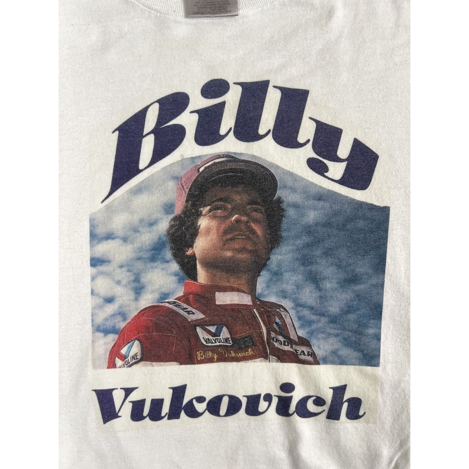 Vintage Vintage Billy Vukovich T-Shirt Size Large Single Stitch Made Size US L / EU 52-54 / 3 - 2 Thumbnail