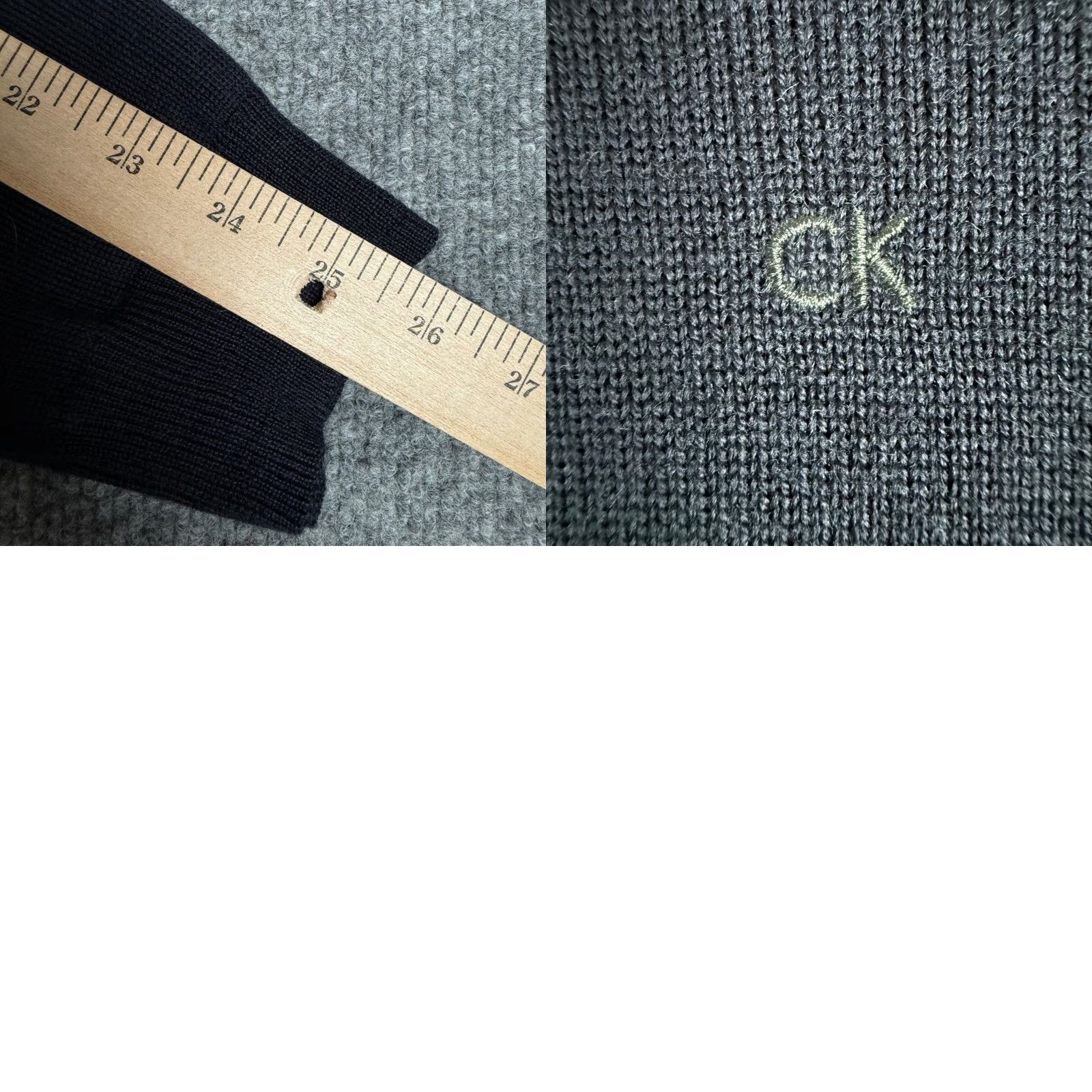 Calvin Klein Calvin Klein Italian Merino Wool V-Neck Sweater Men XL Knit Pullover Blue Size US XL / EU 56 / 4 - 9 Thumbnail