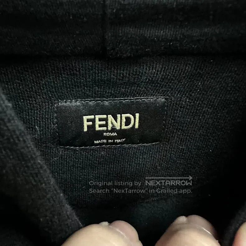 Fendi Fendi Double F Striped Hoodie Size US M / EU 48-50 / 2 - 2 Thumbnail