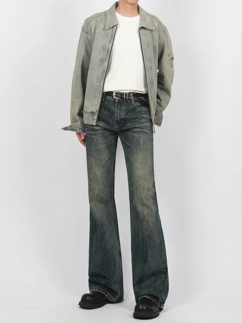 Japanese Brand × Jean American cleanfit distressed vintage flared jeans for men Size US 32 / EU 48 - 3 Thumbnail