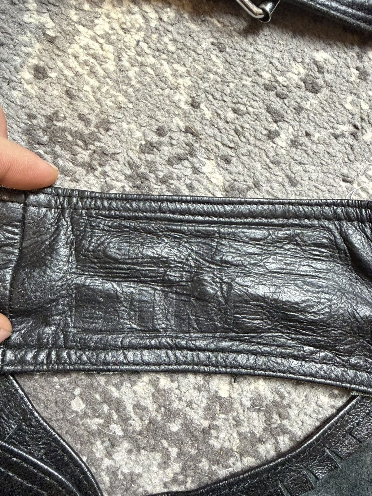 Japanese Brand Vintage y2k Opium Owens Style Suede Chaps Spirit Biker Size US 34 / EU 50 - 6 Thumbnail