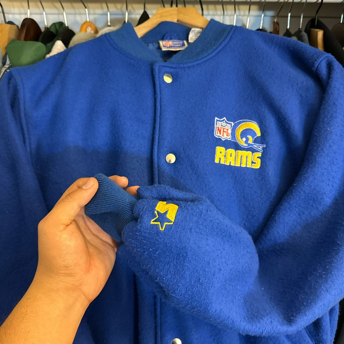Starter Vintage Starter Rams Football Jacket Size US XL / EU 56 / 4 - 2 Thumbnail