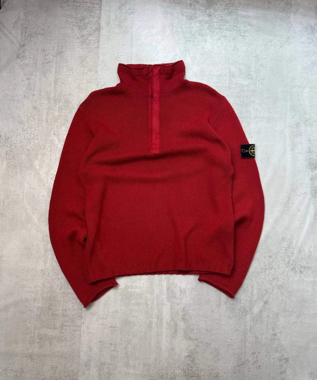 Stone Island sweater 1/3 zip vintage 2000s 90s retro archive