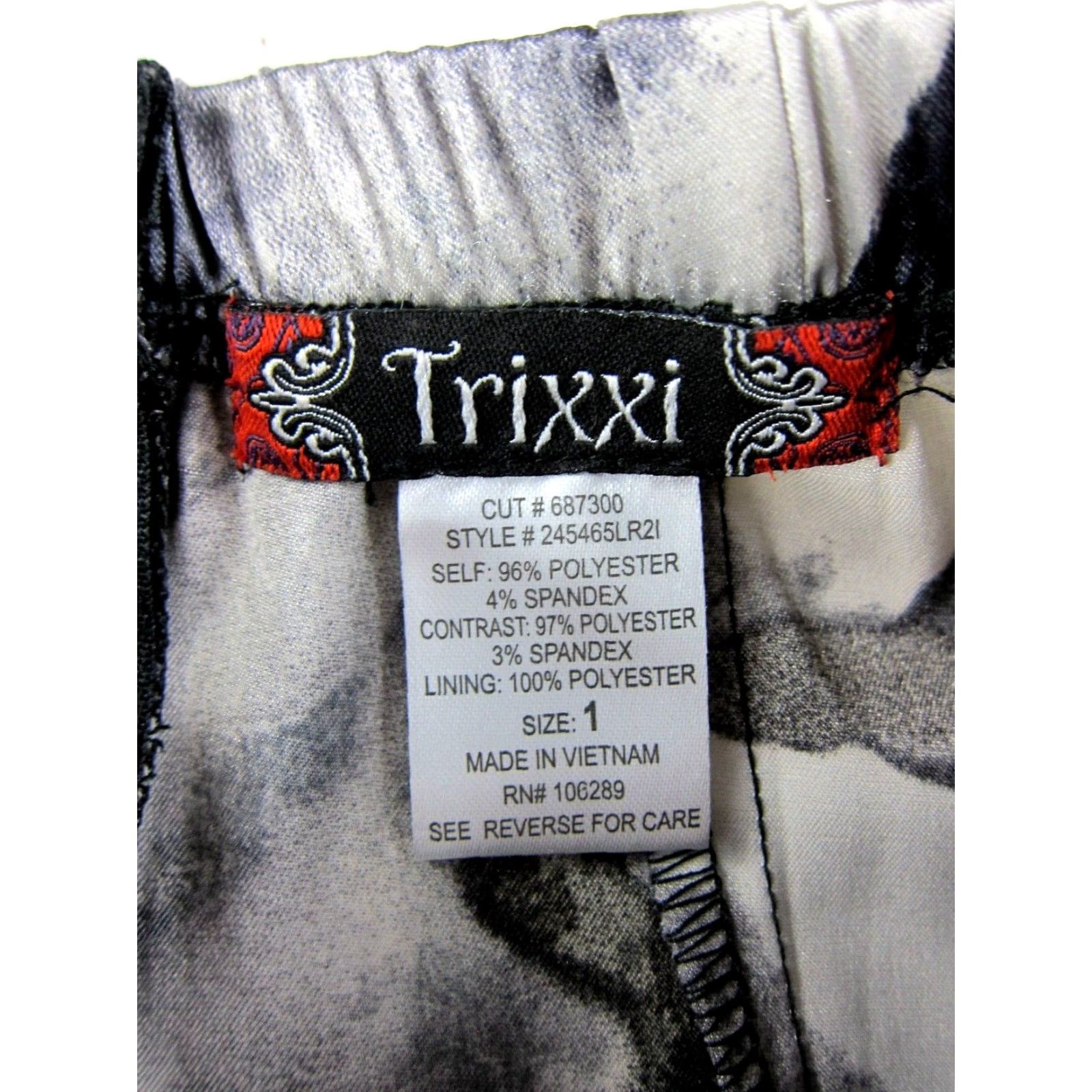 Vintage VINTAGE Trixxi Dress Women XS Mini Strapless Black Tie Dye Pockets Vintage 80s 90s Shorts Slit? Size XS / US 0-2 / IT 36-38 - 3 Thumbnail