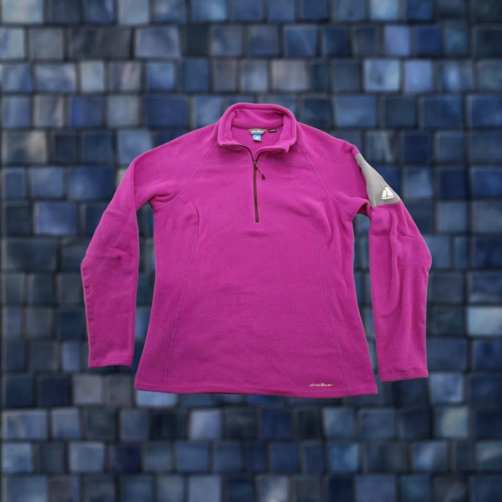Eddie Bauer Eddie Bauer Fleece Pullover Women's Purple 1/4 Zip Size L Polartec First Ascent Jacket Size L / US 10 / IT 46 - 1 Thumbnail