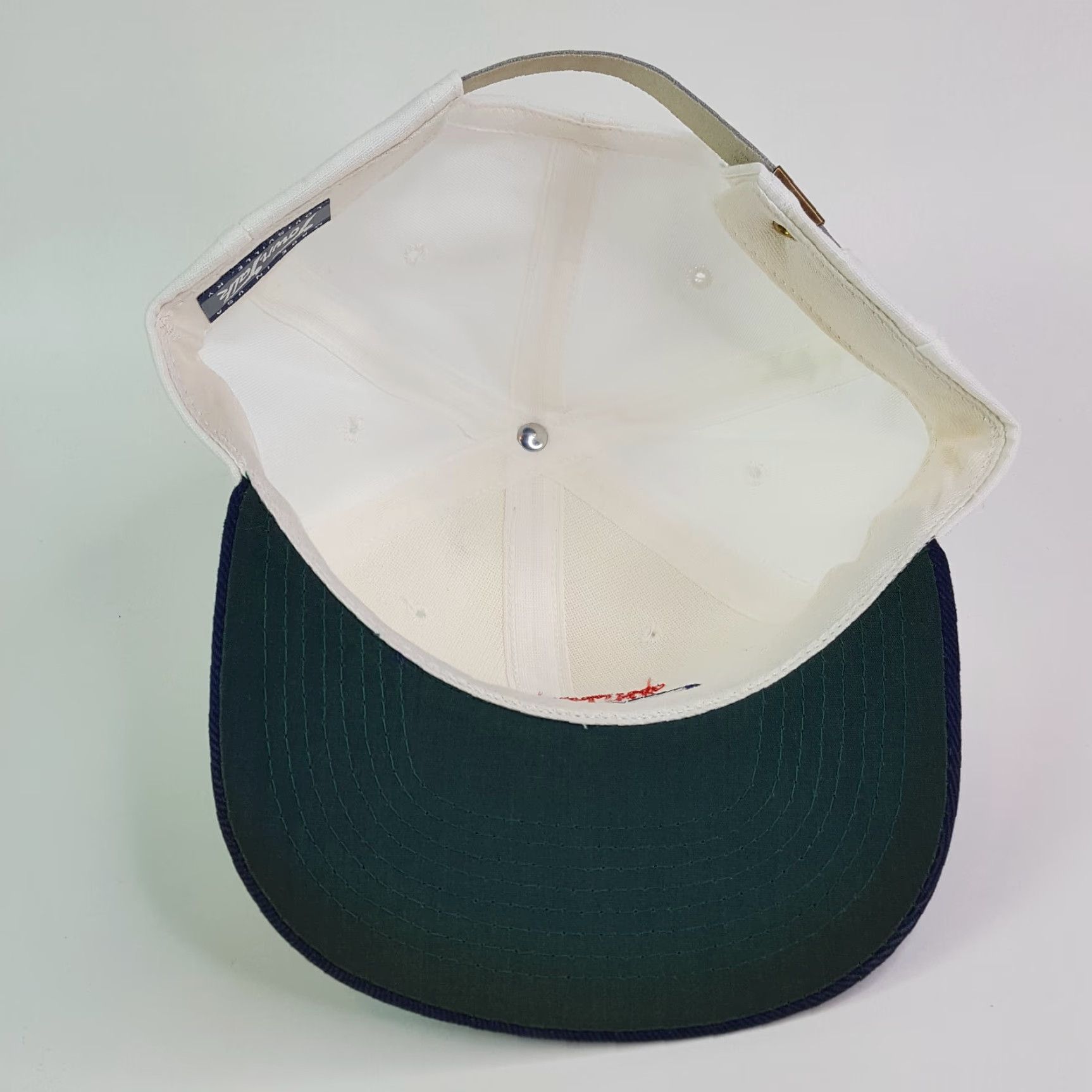 Vintage VINTAGE United States Of American USA Made Snapback Hat Baseball Cap Flag Military 90s 80s Patriotic Town Talk Adjustable Canvas Cotton Blue Mens Hat Size ONE SIZE - 7 Thumbnail