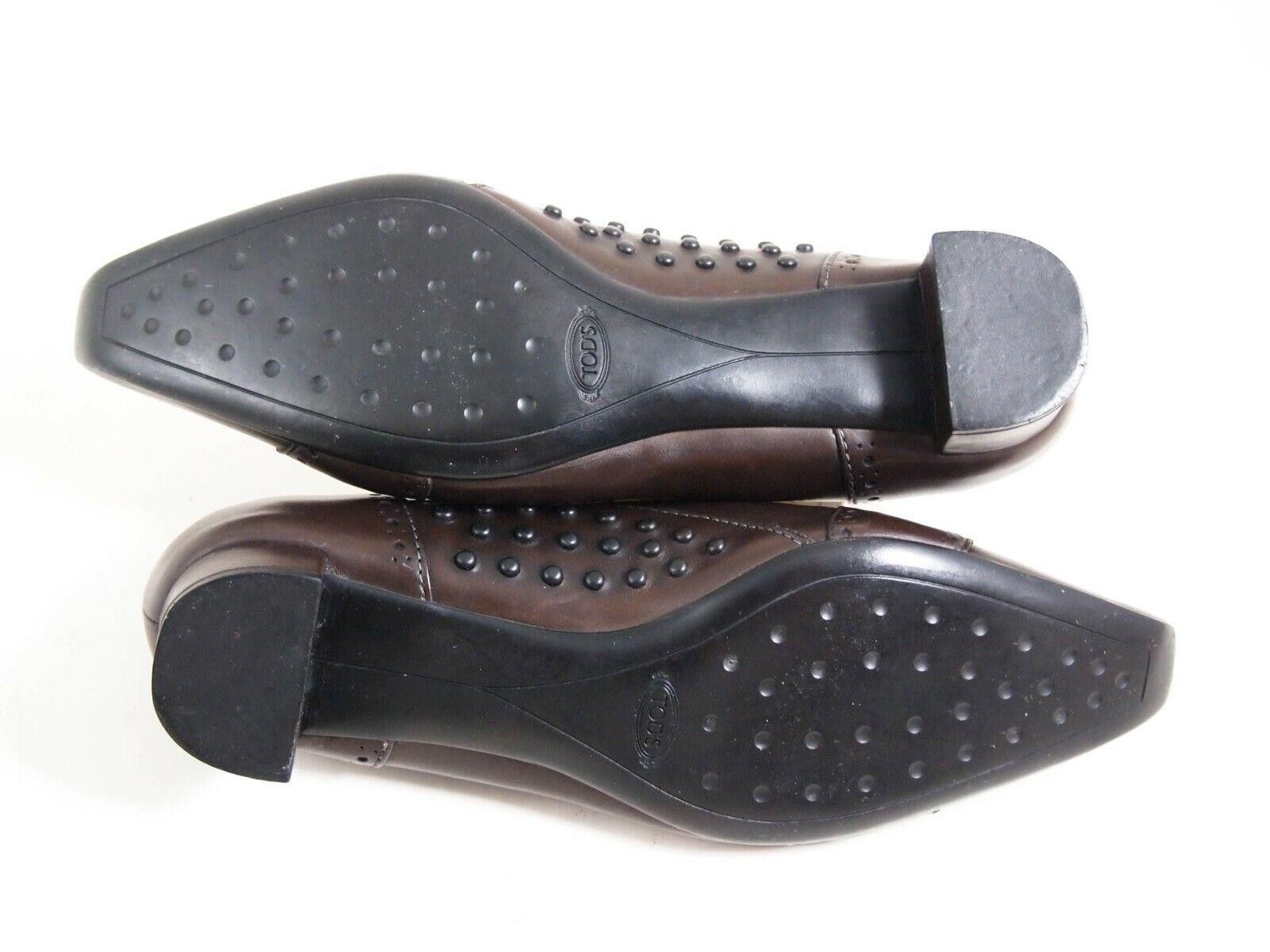 Tod's Tod's Flats Pumps Brown Leather Womens EU 38.5 US 8.5 Size US 8.5 / IT 38.5 - 7 Thumbnail