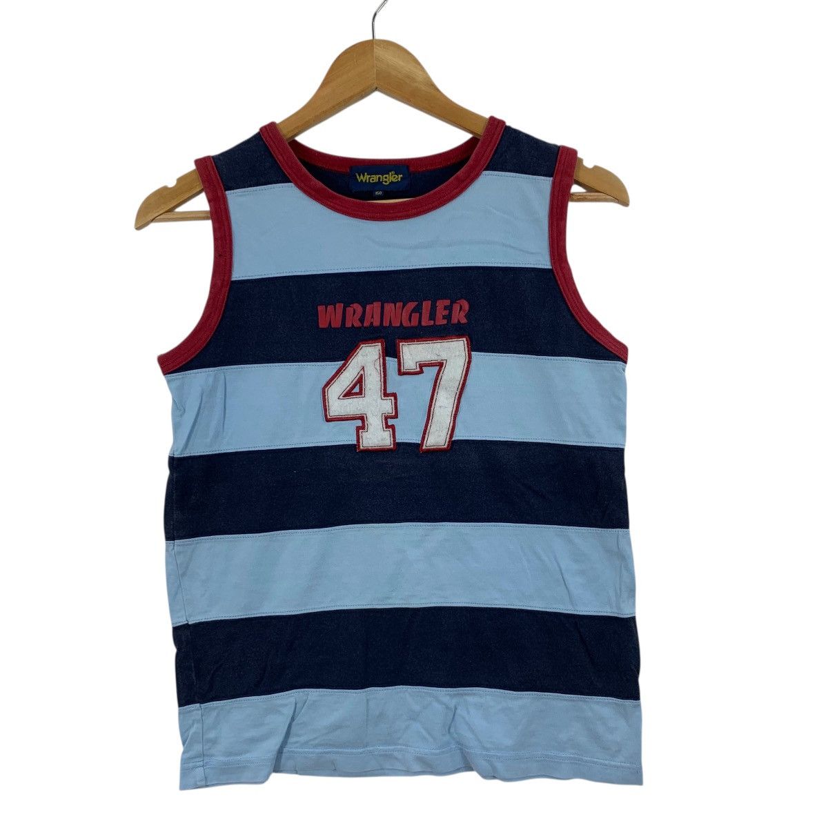 Wrangler WRANGLER USA Union Made Striped Tank Top Tee Shirt No 47 Size S / US 4 / IT 40 - 5 Thumbnail