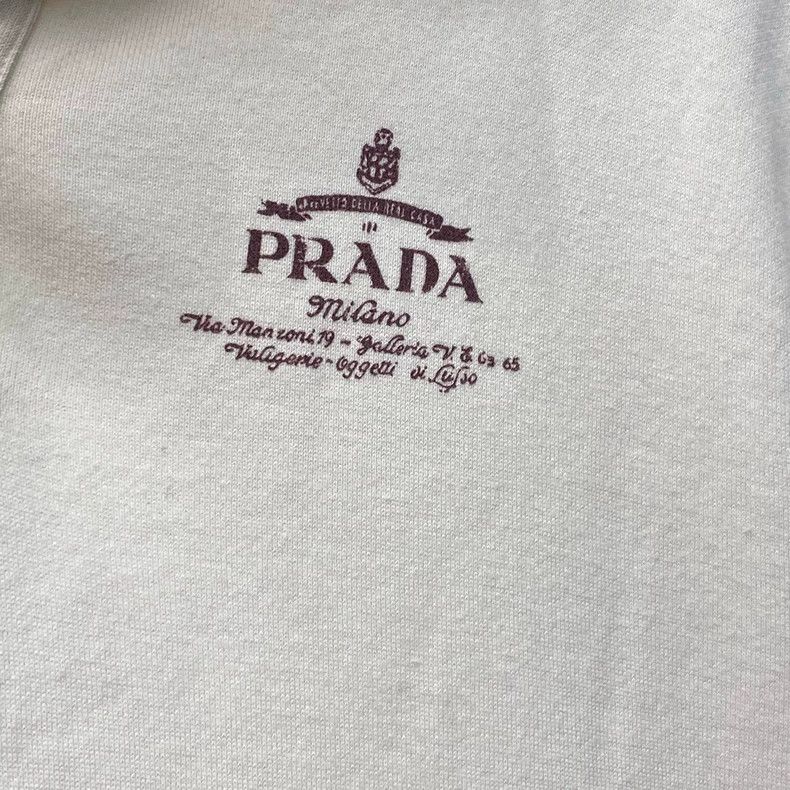 Prada Prada 24ss popular milky white slogan logo dress 2502-Nexta Size S / US 4 / IT 40 - 4 Thumbnail