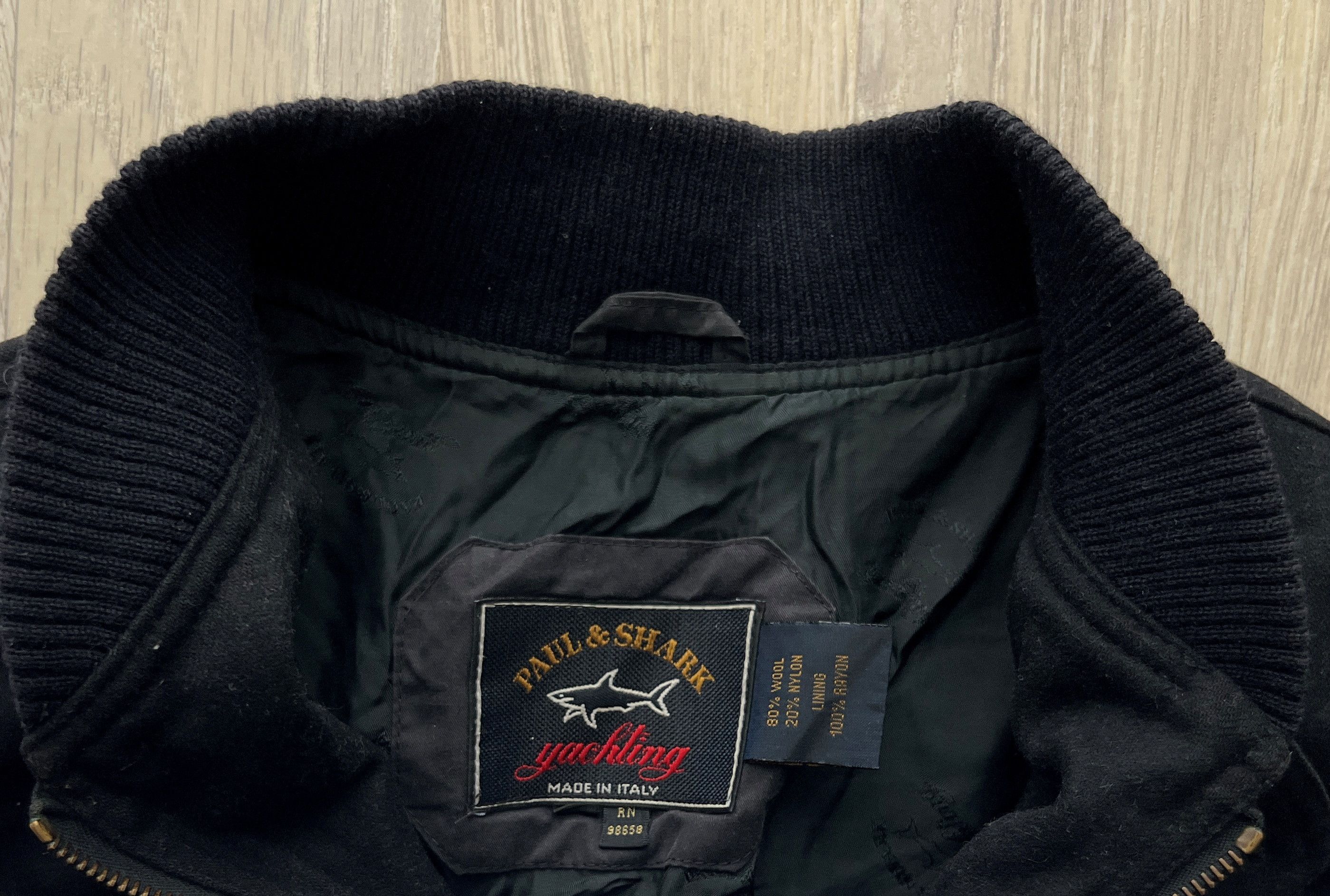 Paul & Shark VINTAGE PAUL & SHARK YACHTING WOOL BOMBER JACKET Size US L / EU 52-54 / 3 - 6 Thumbnail