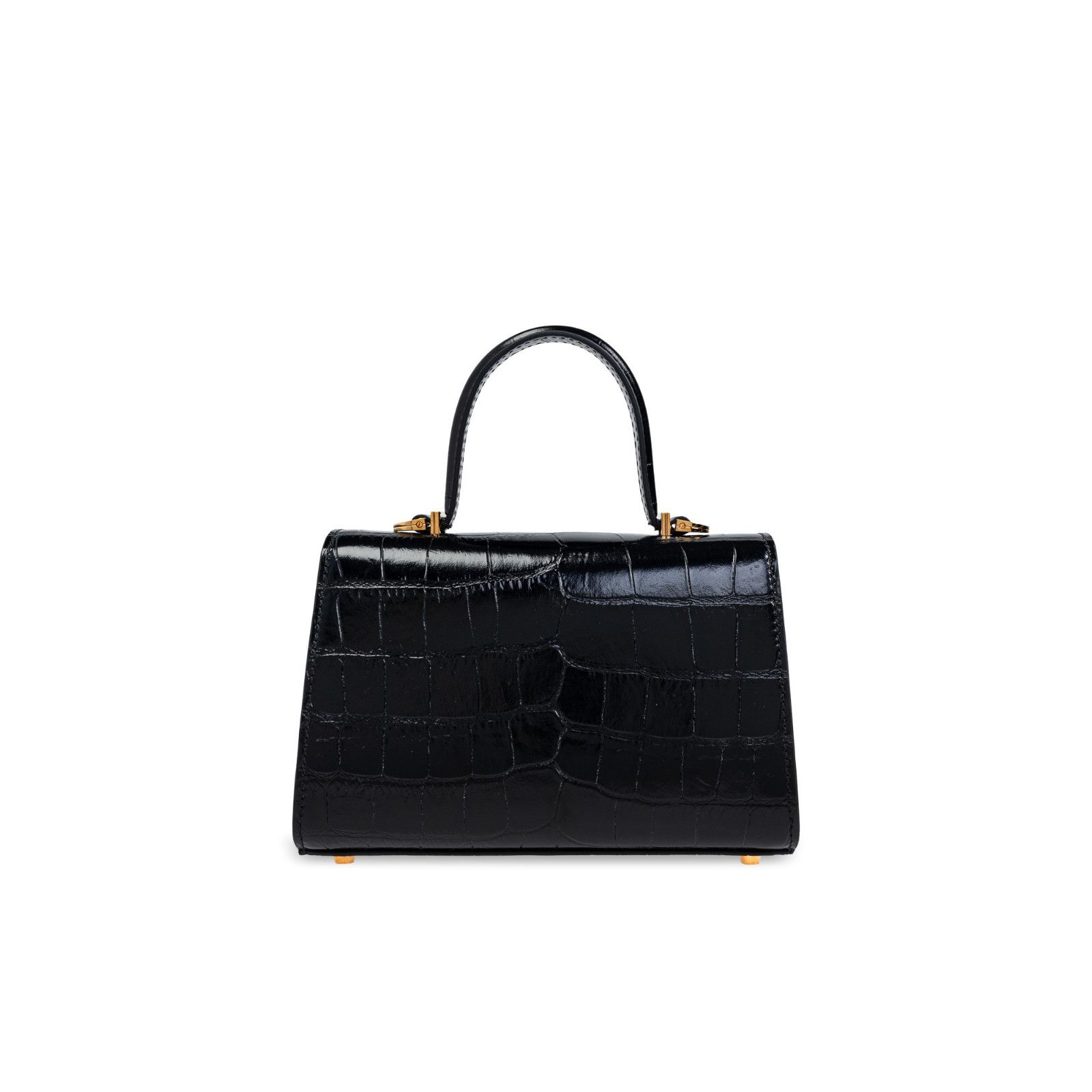 Versace VERSACE 95 Small Black Leather Top Handle Bag New & Authenti Size ONE SIZE - 2 Thumbnail