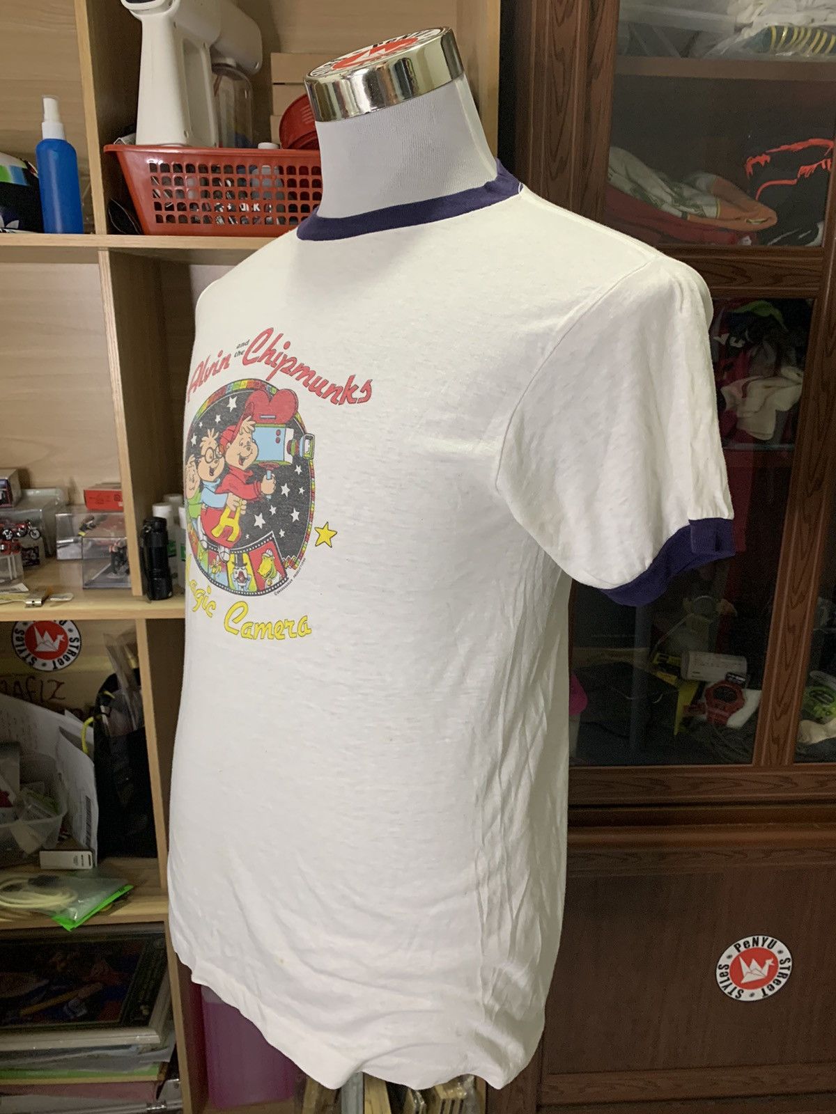 Vintage Vintage Alvin & The Chipmunks Ringer Tee Missing Tag Size US S / EU 44-46 / 1 - 5 Thumbnail