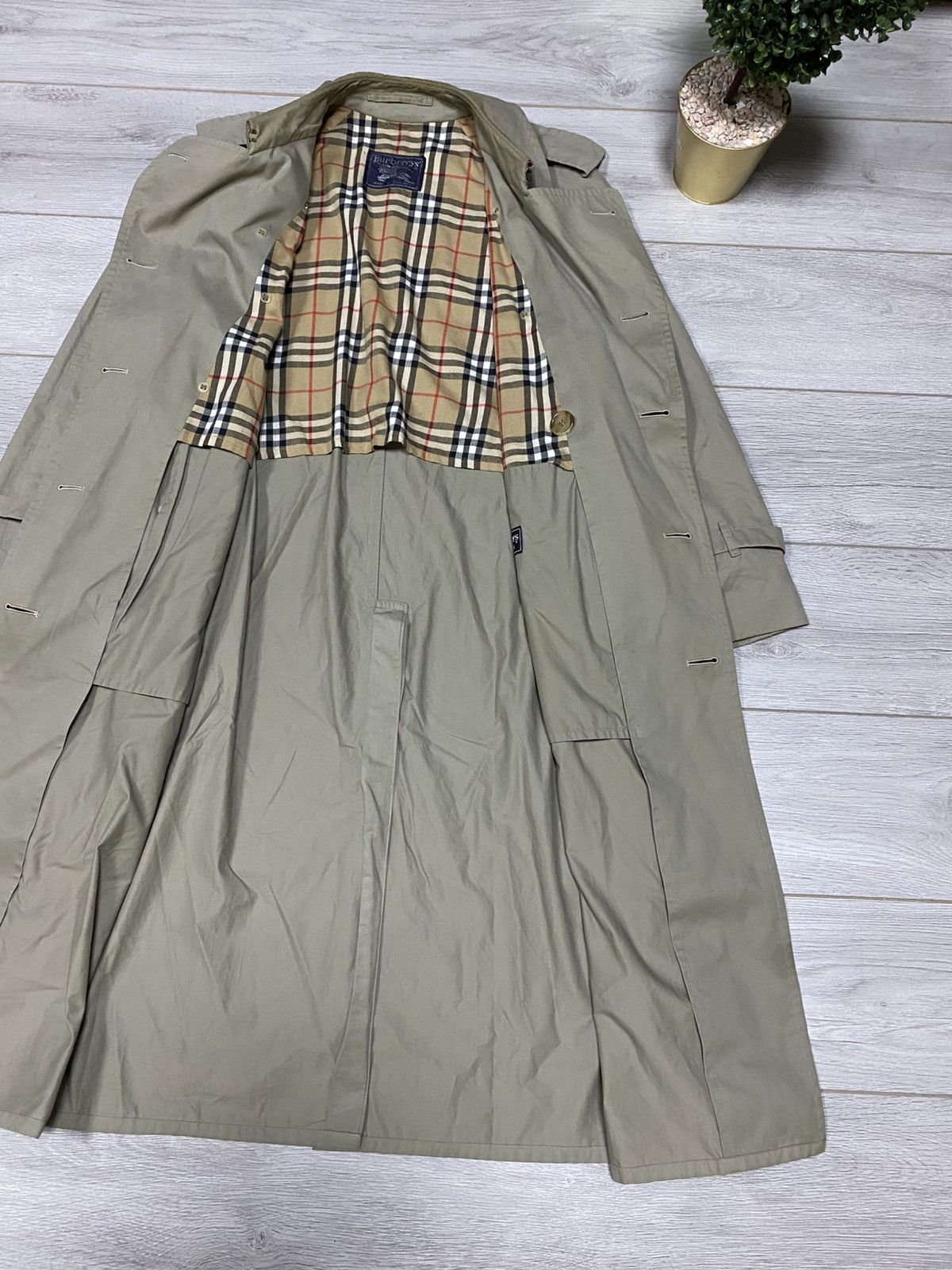 Burberry Burberry vintage trench double breasted beige nova check Size US M / EU 48-50 / 2 - 6 Thumbnail