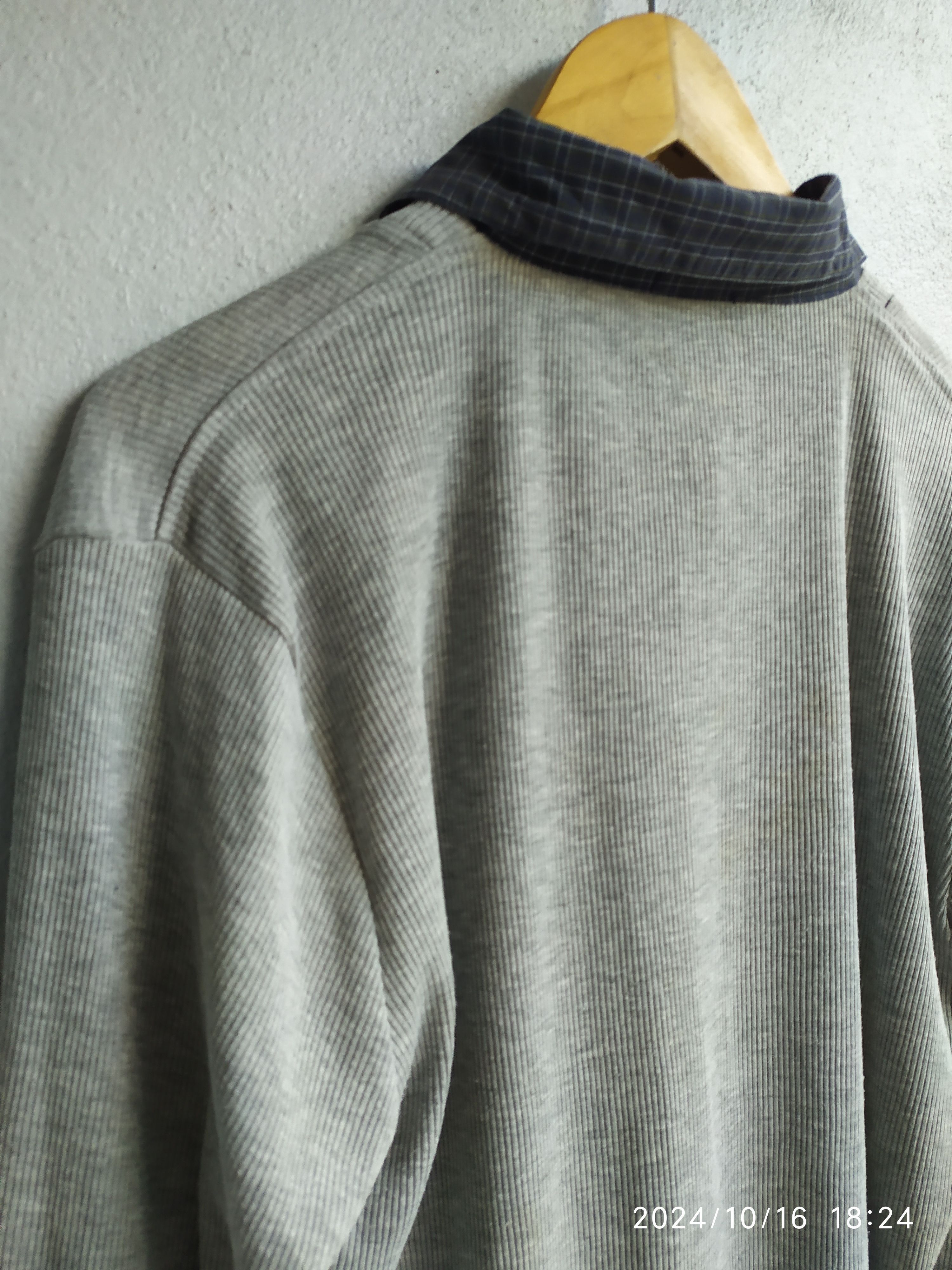 Japanese Brand × KMRii × Le Grande Bleu (L.G.B.) Japanese Uniclo Double Layer Shirt Size US L / EU 52-54 / 3 - 3 Thumbnail