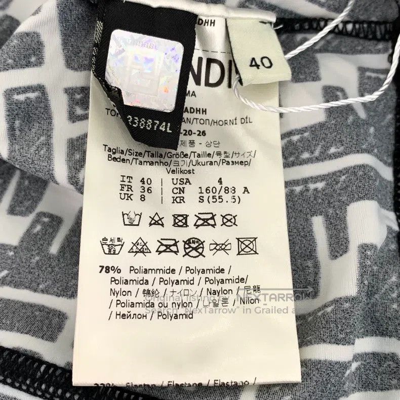 Other Fendi Color-Blocked Logo Letter Full-Print Long Sleeve Sho Size XS / US 0-2 / IT 36-38 - 7 Thumbnail
