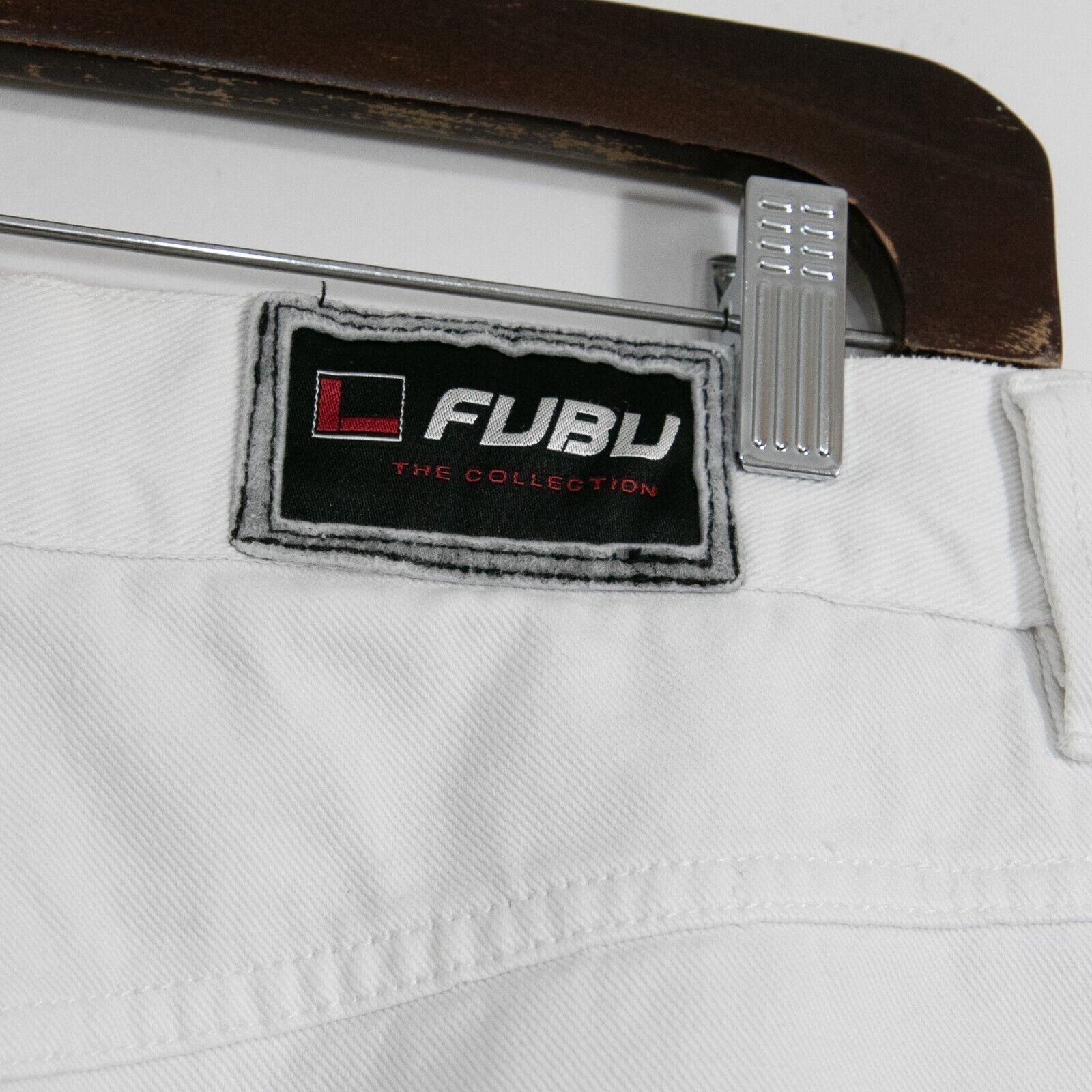 Fubu Vintage FUBU Jean Shorts 37 Waist Distressed Thrashed Baggy Size US 37 - 8 Thumbnail