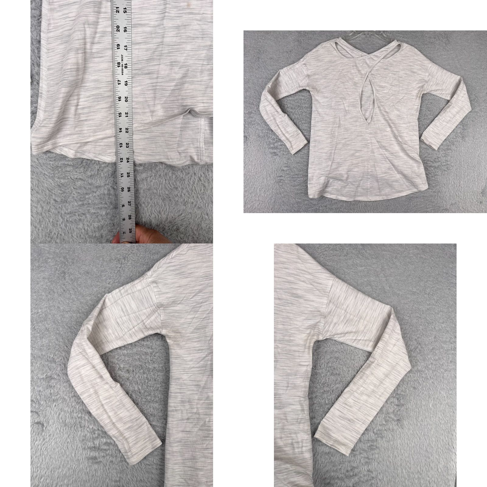 Lululemon Lululemon Shirt Women 8 Gray Heather Back Into It Long Sleeve READ W3BIOS Size M / US 6-8 / IT 42-44 - 9 Thumbnail
