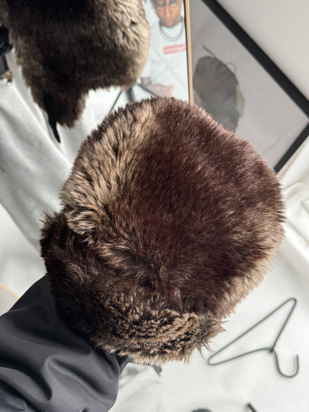 If Six Was Nine Vintage 80-90s Trapper Real Rabbit Fur Hat Ushanka Winter Size ONE SIZE - 5 Thumbnail