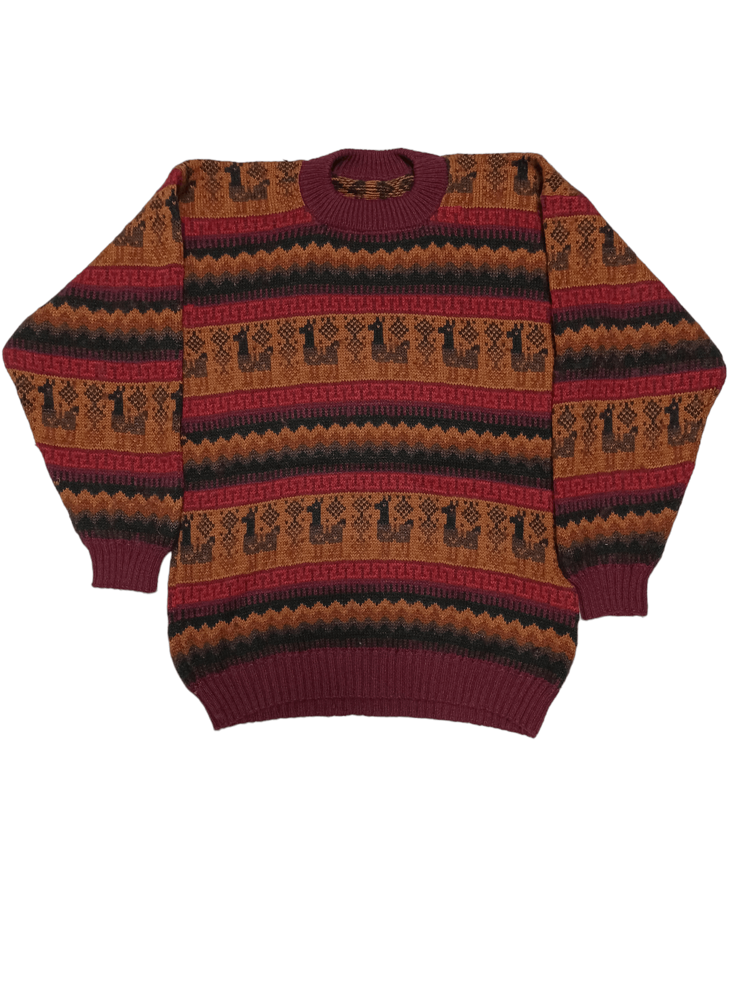 Other PRINT ALL OVER VINTAGE WOOL OVERSIZED SWEATER 90S 80S Size US M / EU 48-50 / 2 - 1 Thumbnail