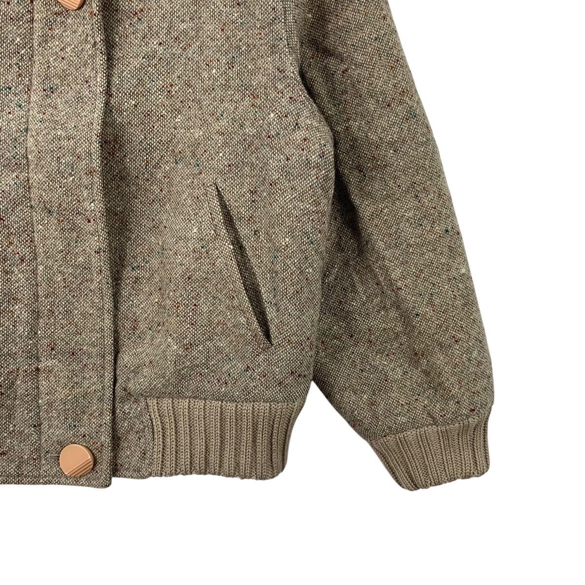 Aquascutum × Vintage Vintage AQUASCUTUM Casualwear Wool Bomber Jacket Size US L / EU 52-54 / 3 - 6 Thumbnail