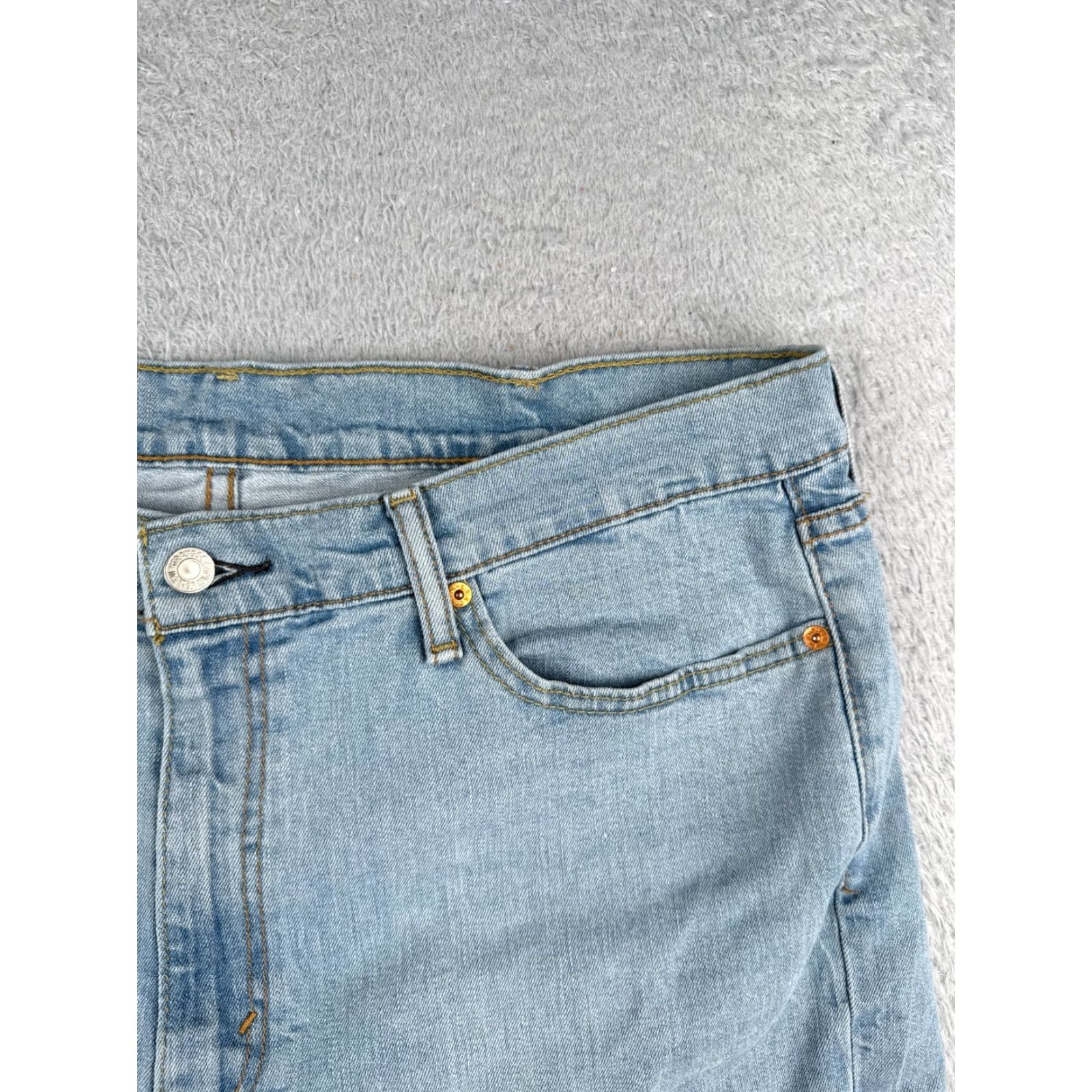 Levi's Levis Shorts Women 40 Light Blue 514 Cut Off Denim Cotton Blend Zip Fly 38x4 Comfortable Pockets 80s Vintage Theme Cross Size 27" / US 4 / IT 40 - 5 Thumbnail