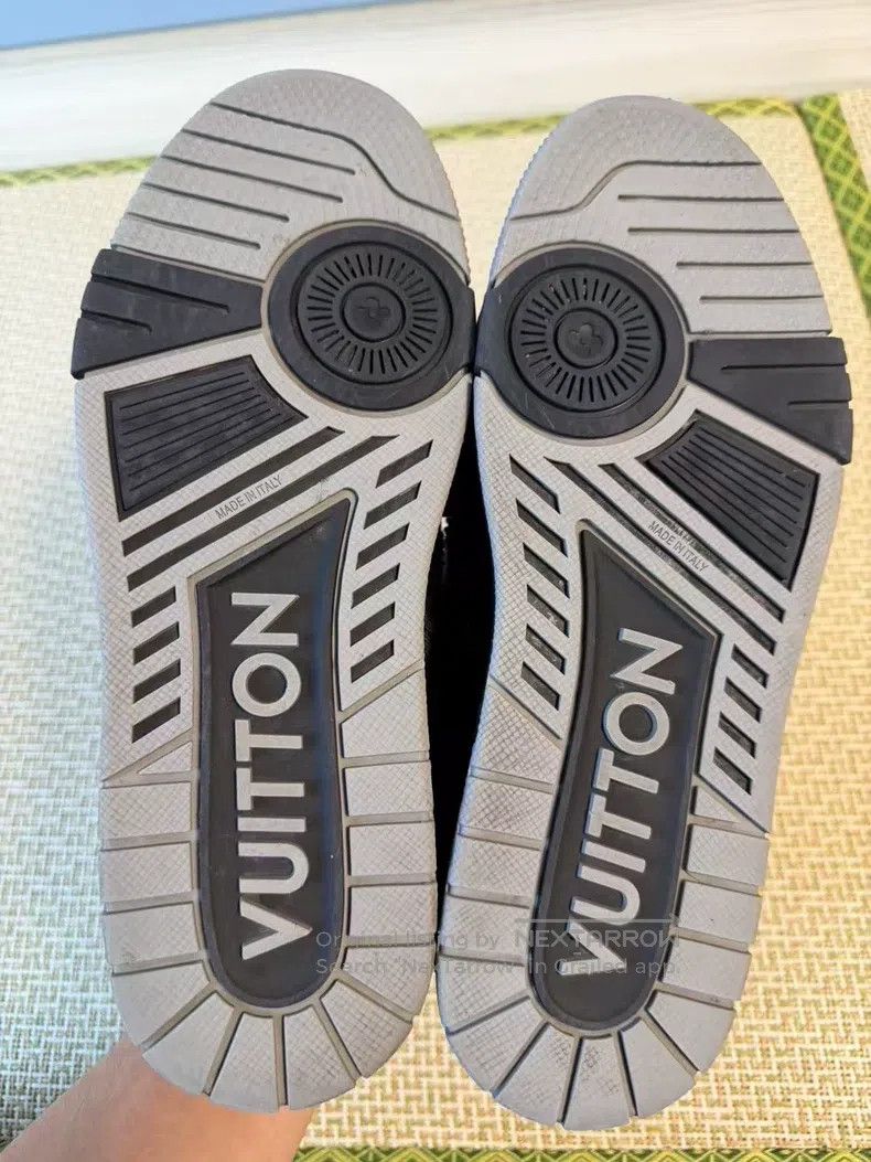 Louis Vuitton Louis Vuitton Black Sabotage Denim Full Print Skateboard S Size US 7 / EU 40 - 8 Thumbnail